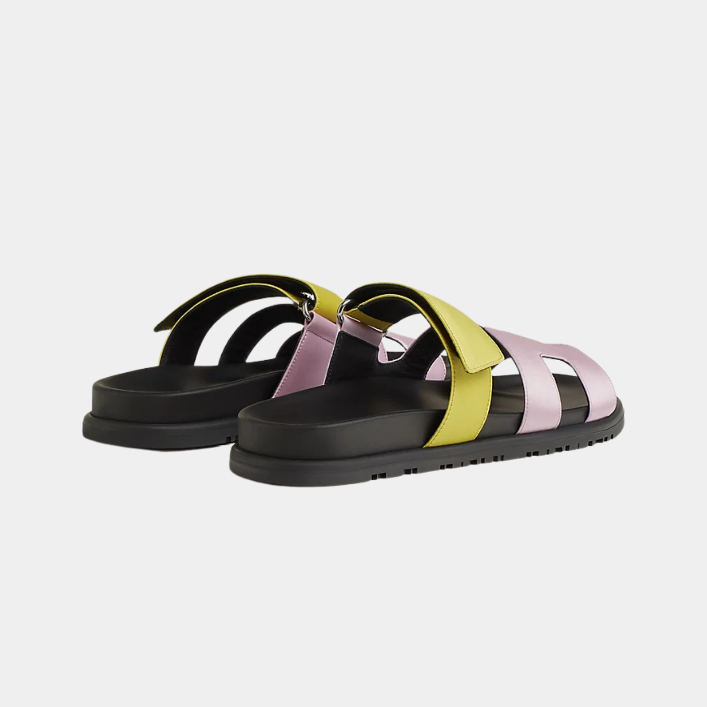 Chypre Sandal -  Violet Pétale / Vert Lime