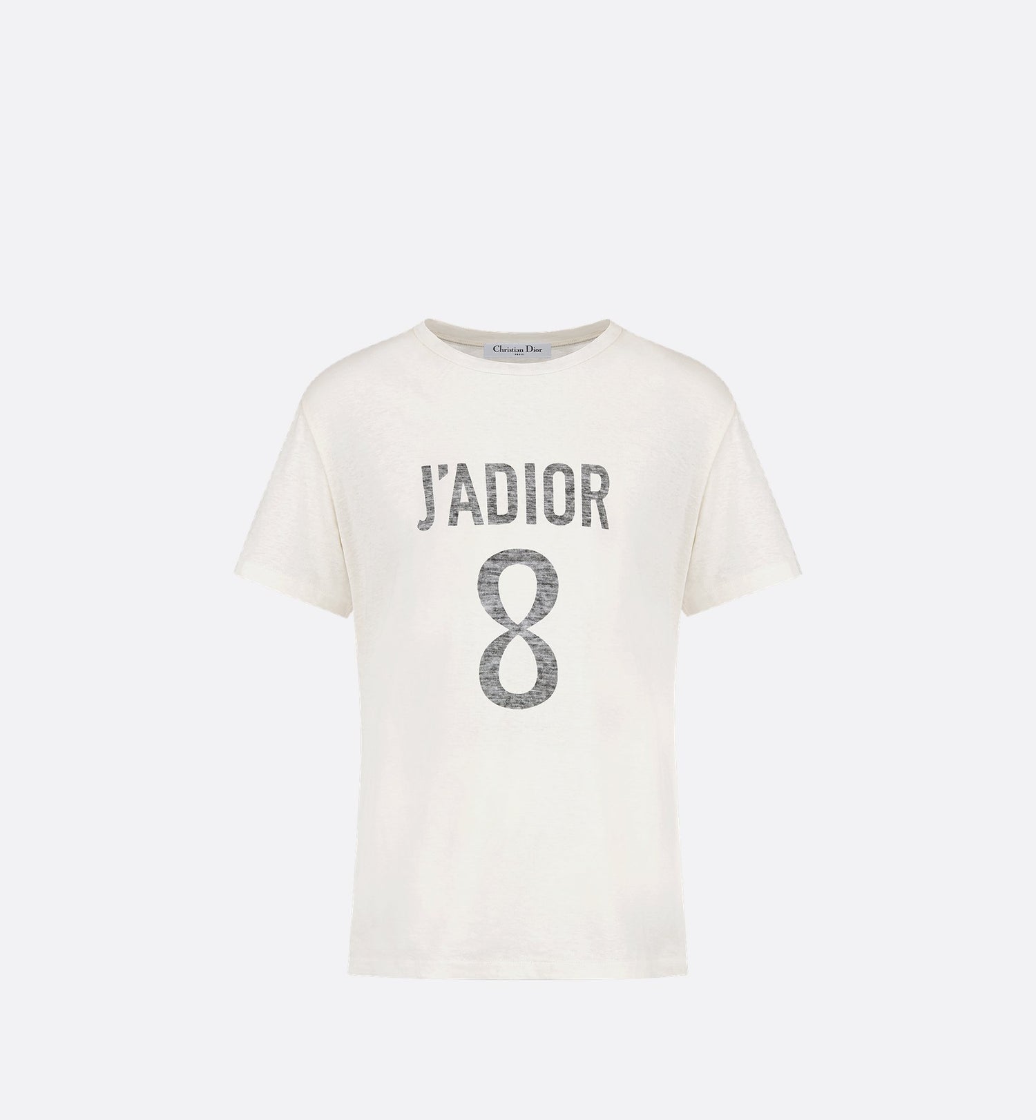 JAdior 8 T Shirt White Cotton And Linen Jersey