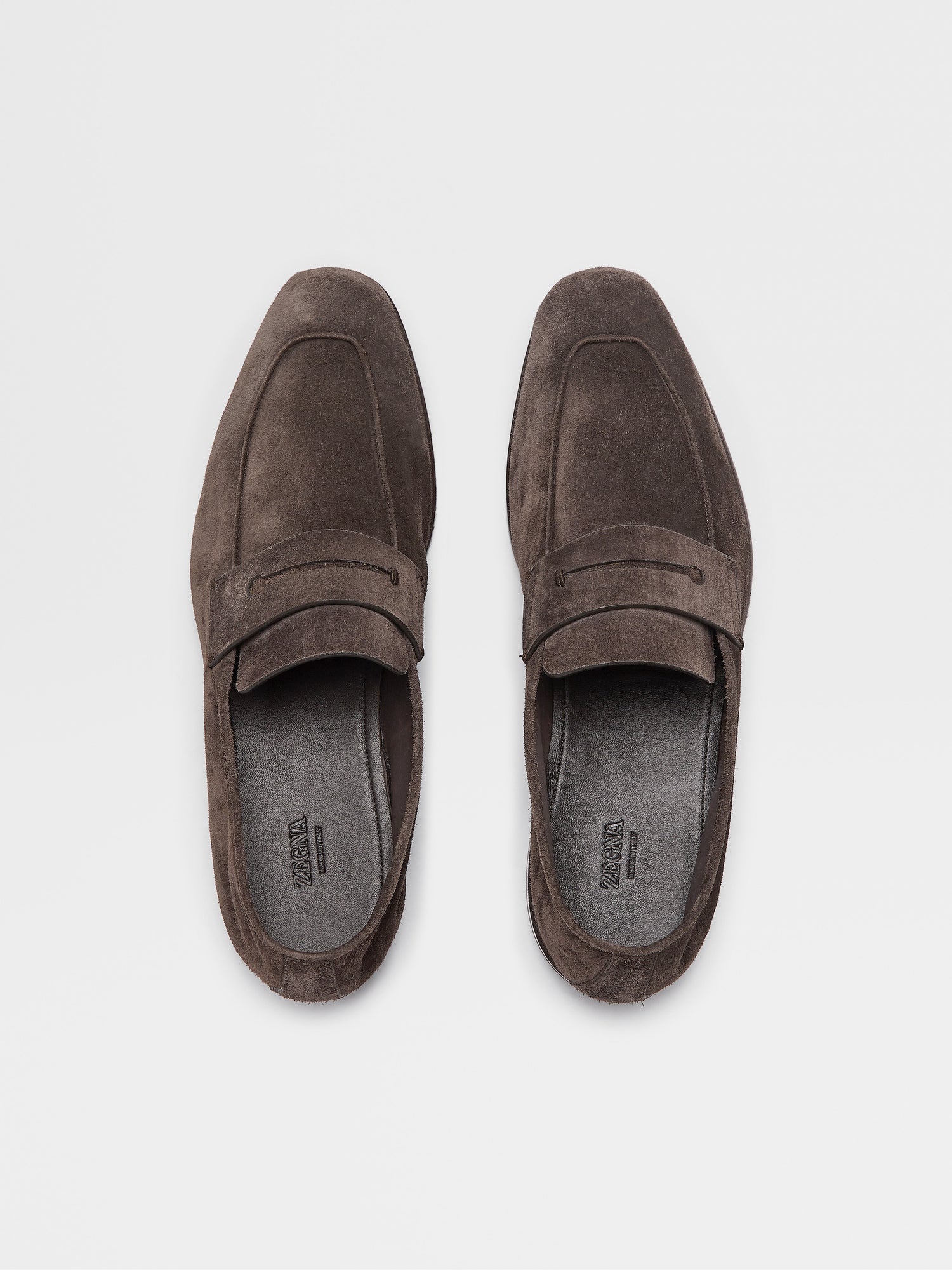 Brown Suede L Asola Loafers