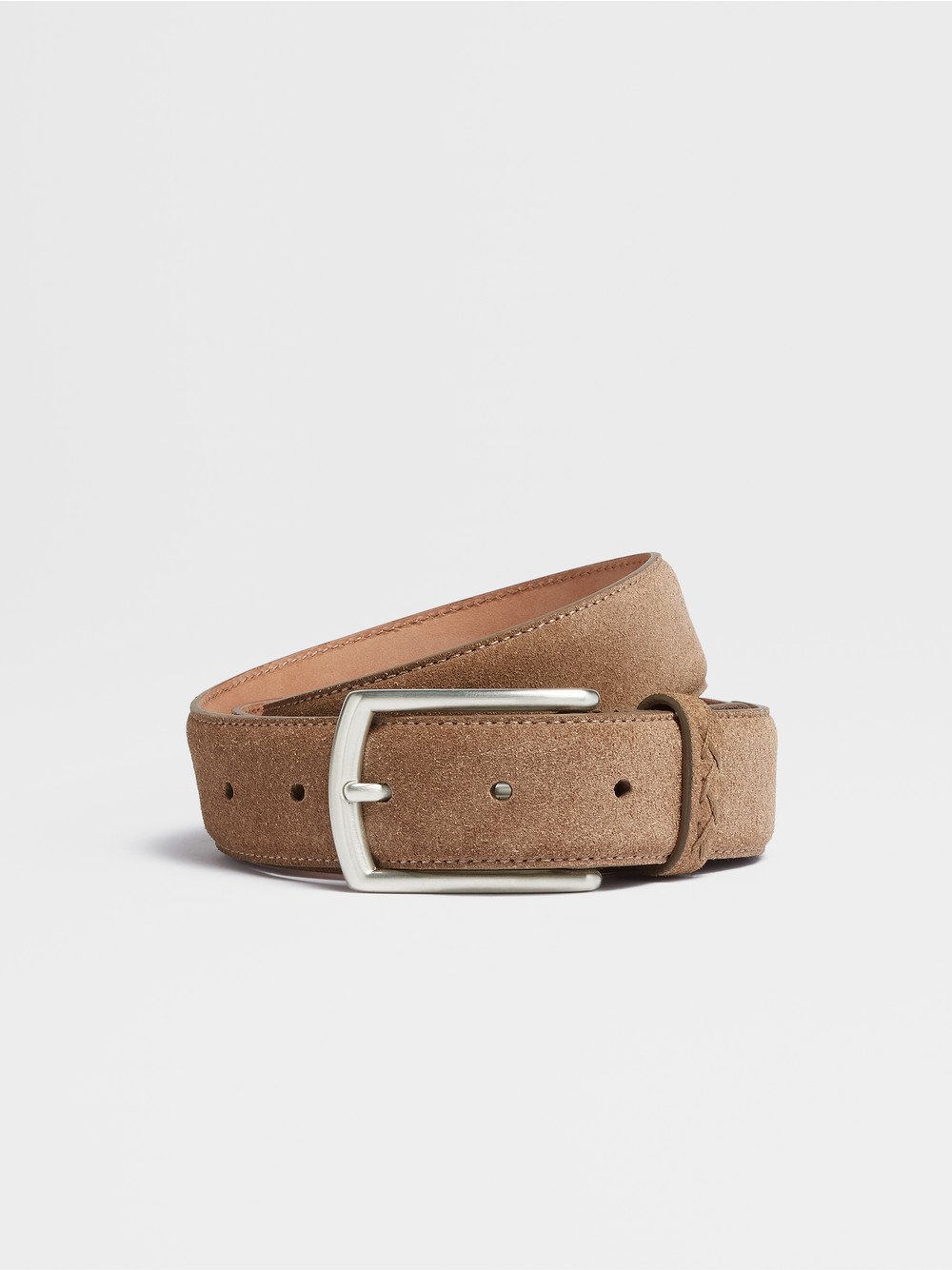 Dark Beige Suede Belt