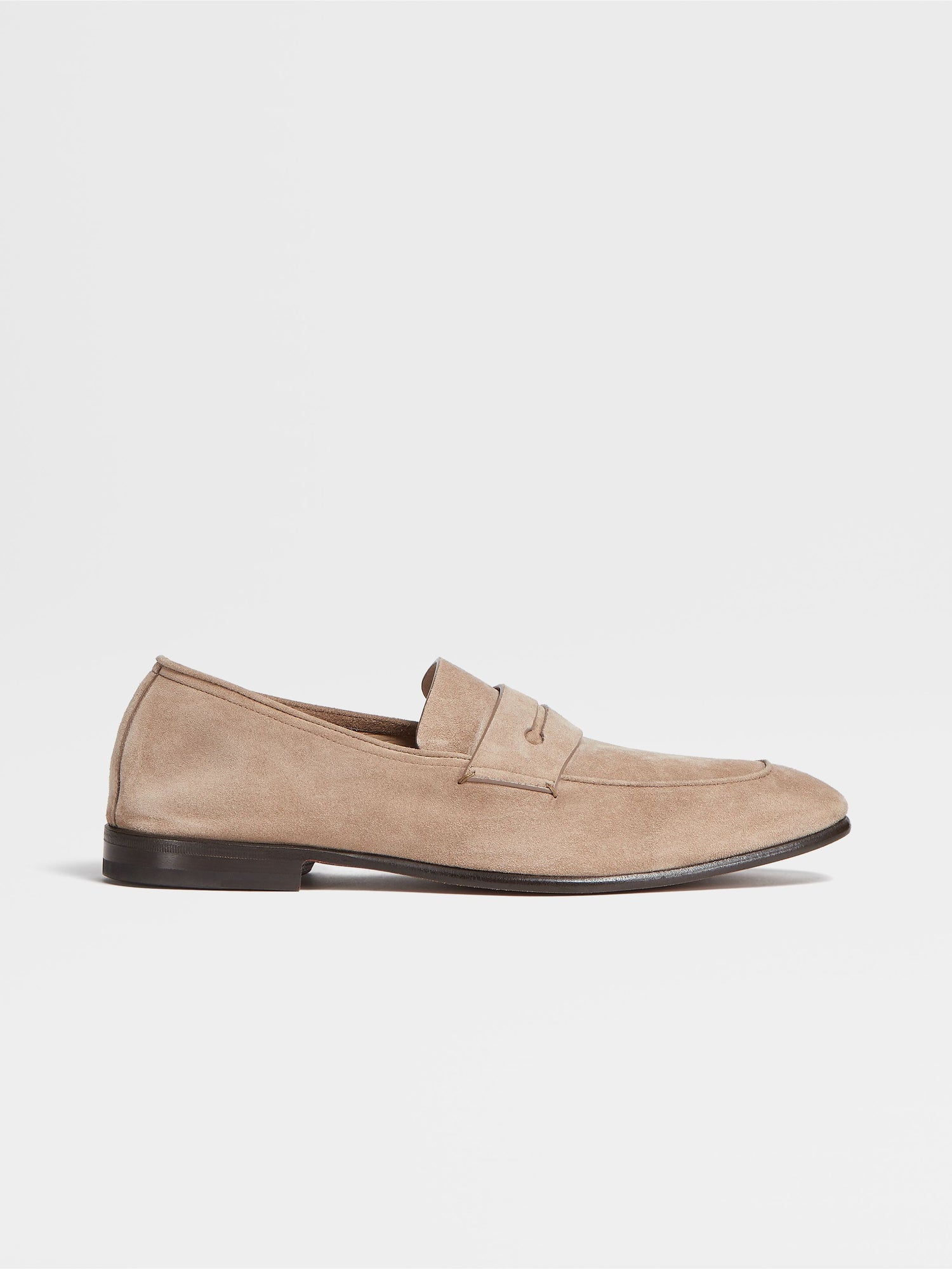 Beige Suede L Asola Loafers