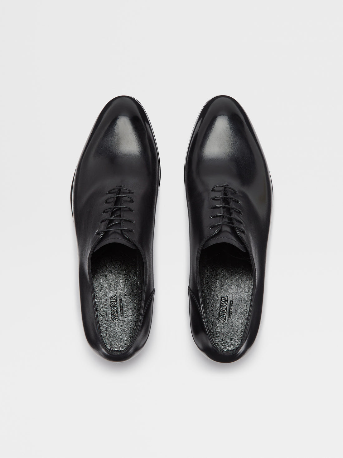 BLACK HAND-BUFFED LEATHER VIENNA EVENING WHOLECUT OXFORD