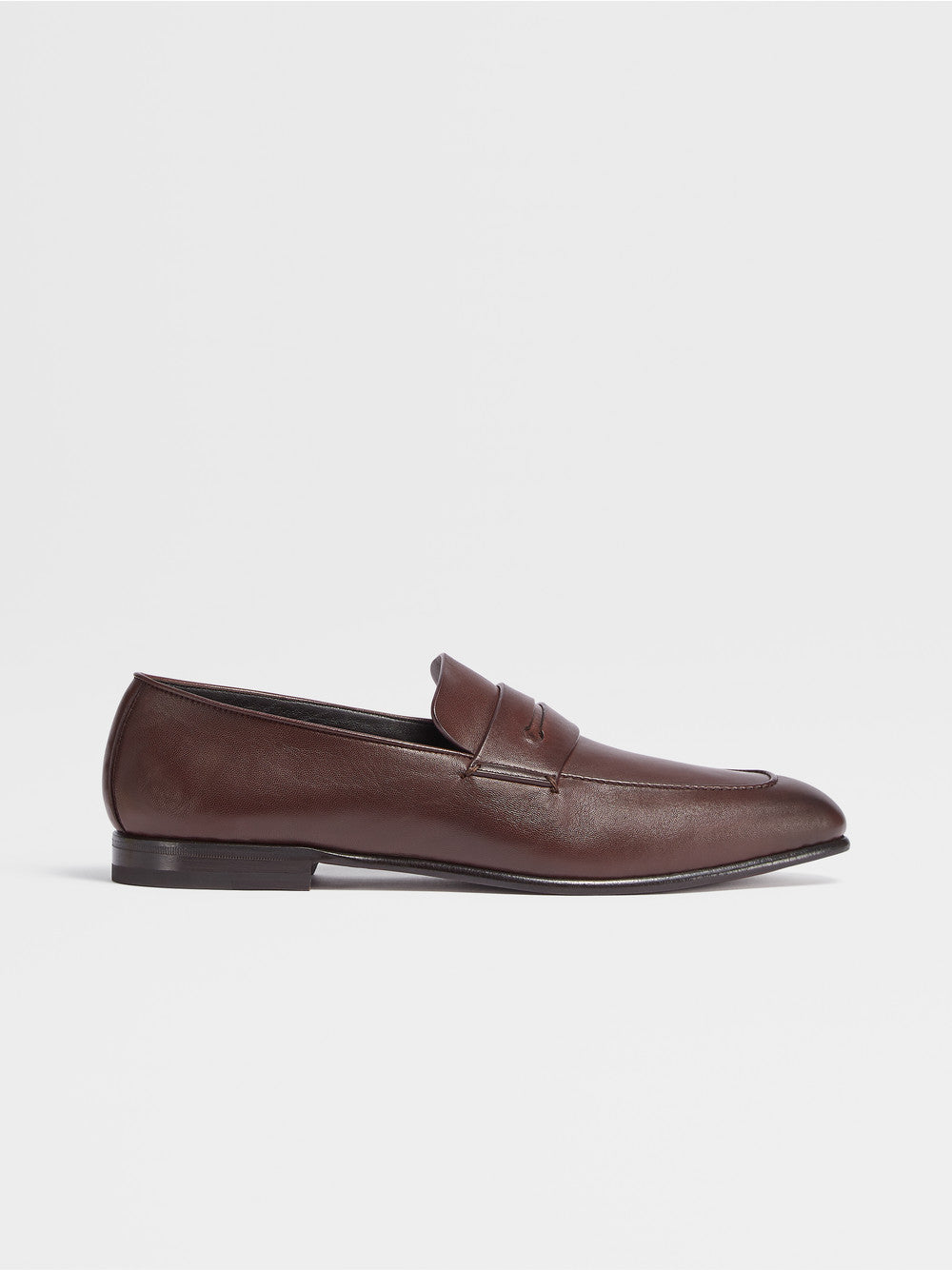 Dark Brown Leather L Asola Loafers