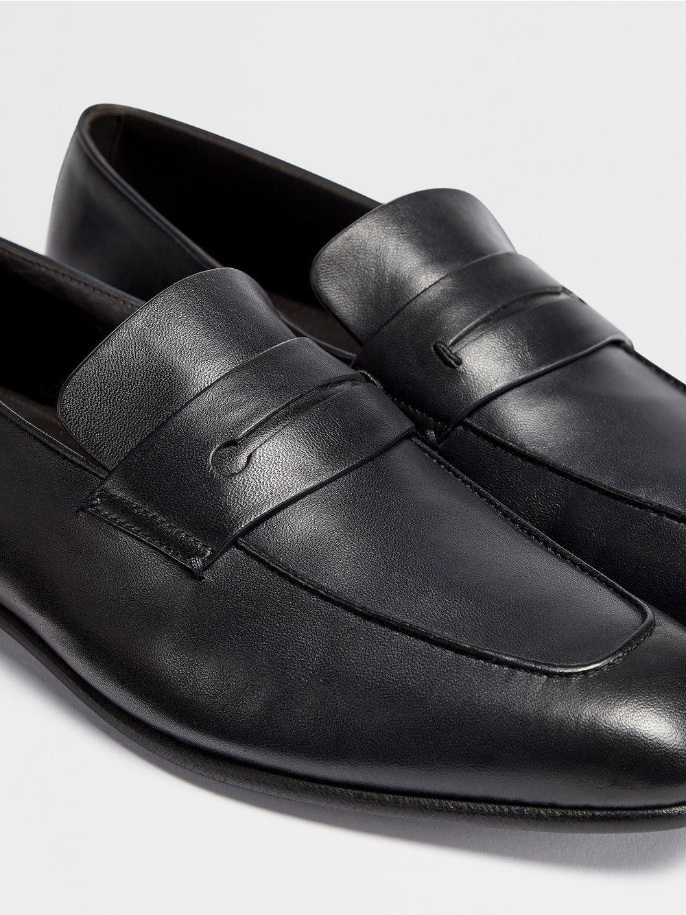 Black Leather L Aasola Loafers