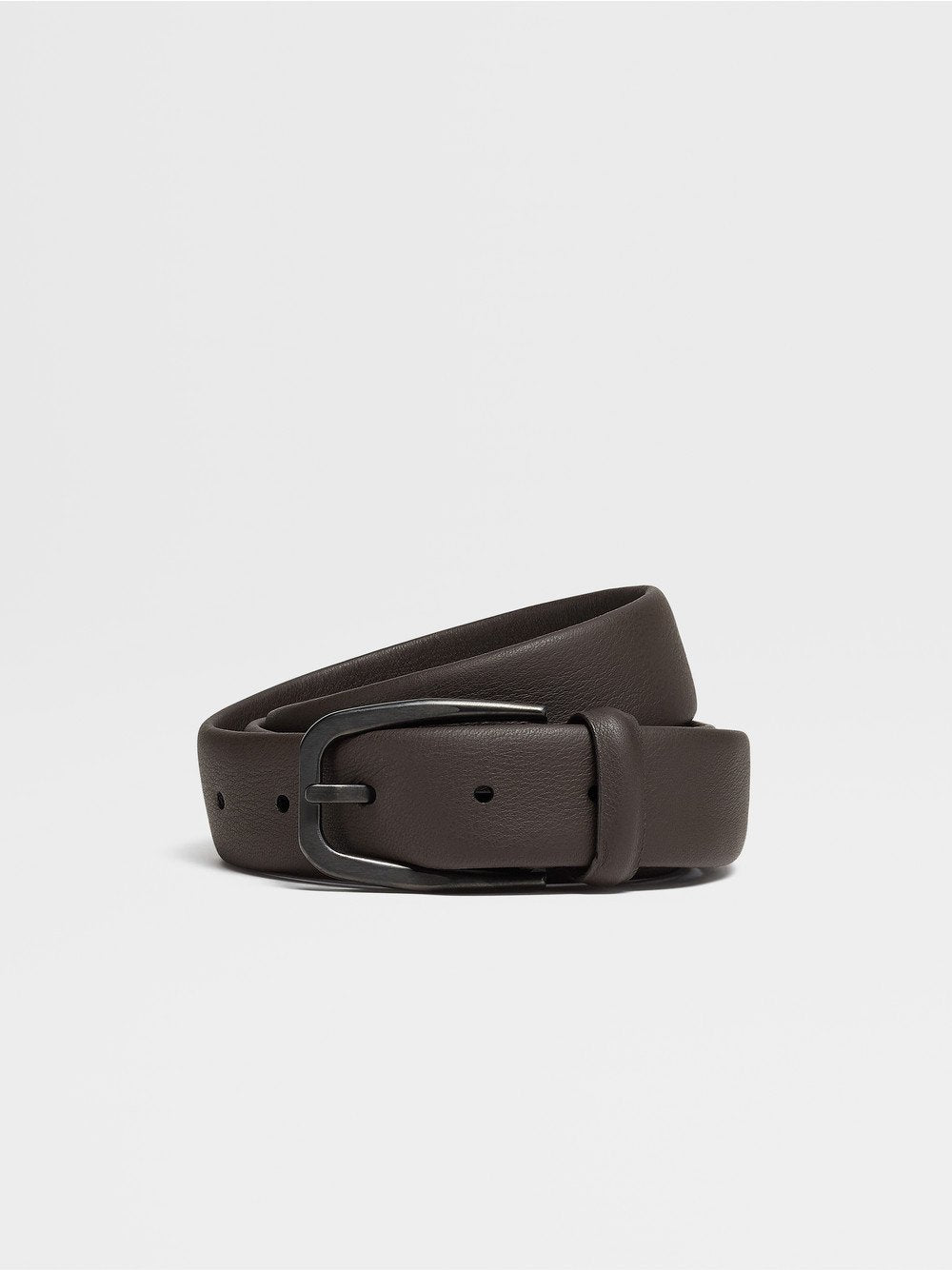 DARK BROWN LEATHER BELT