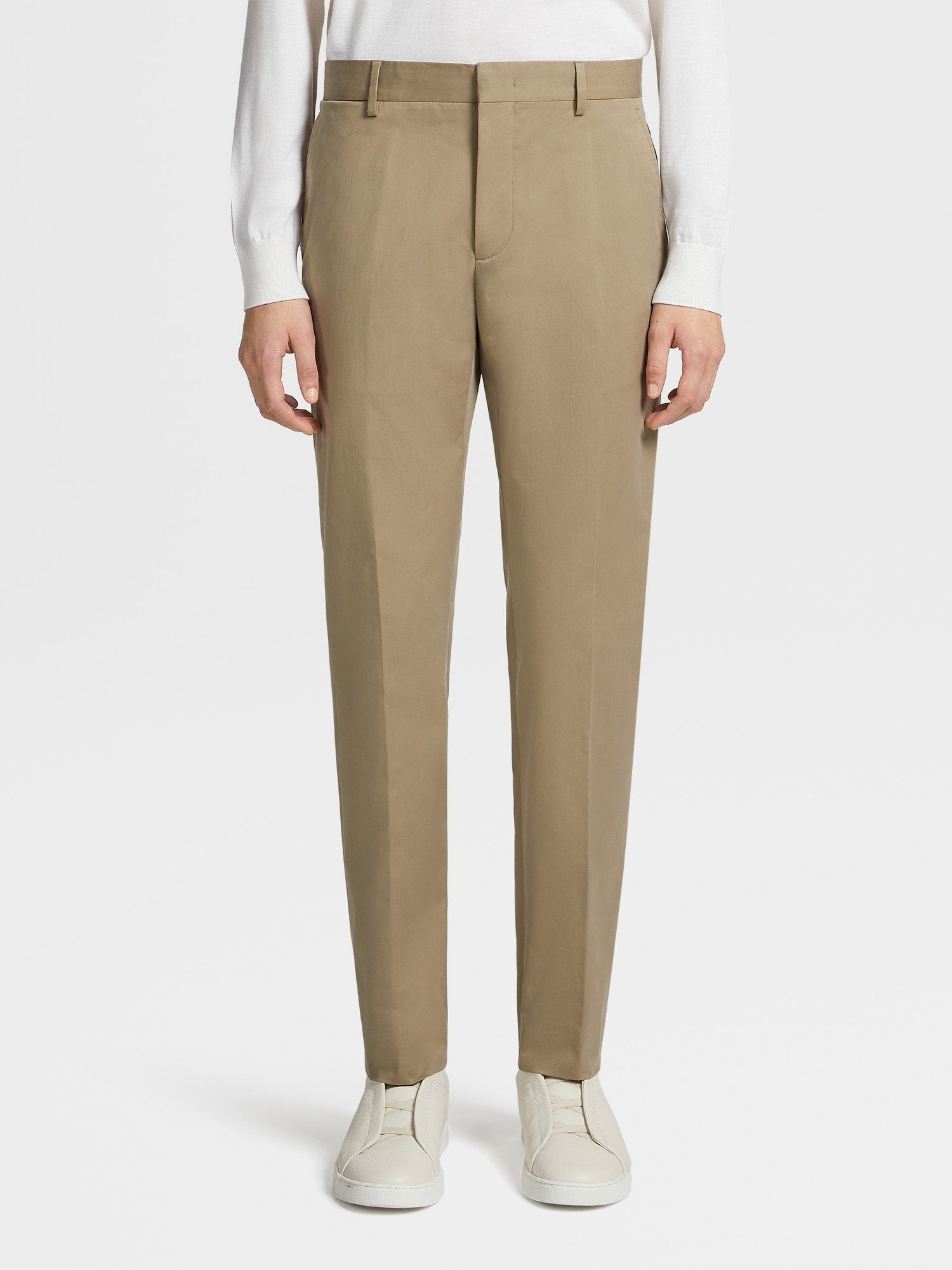 LIGHT BROWN COTTON PANTS