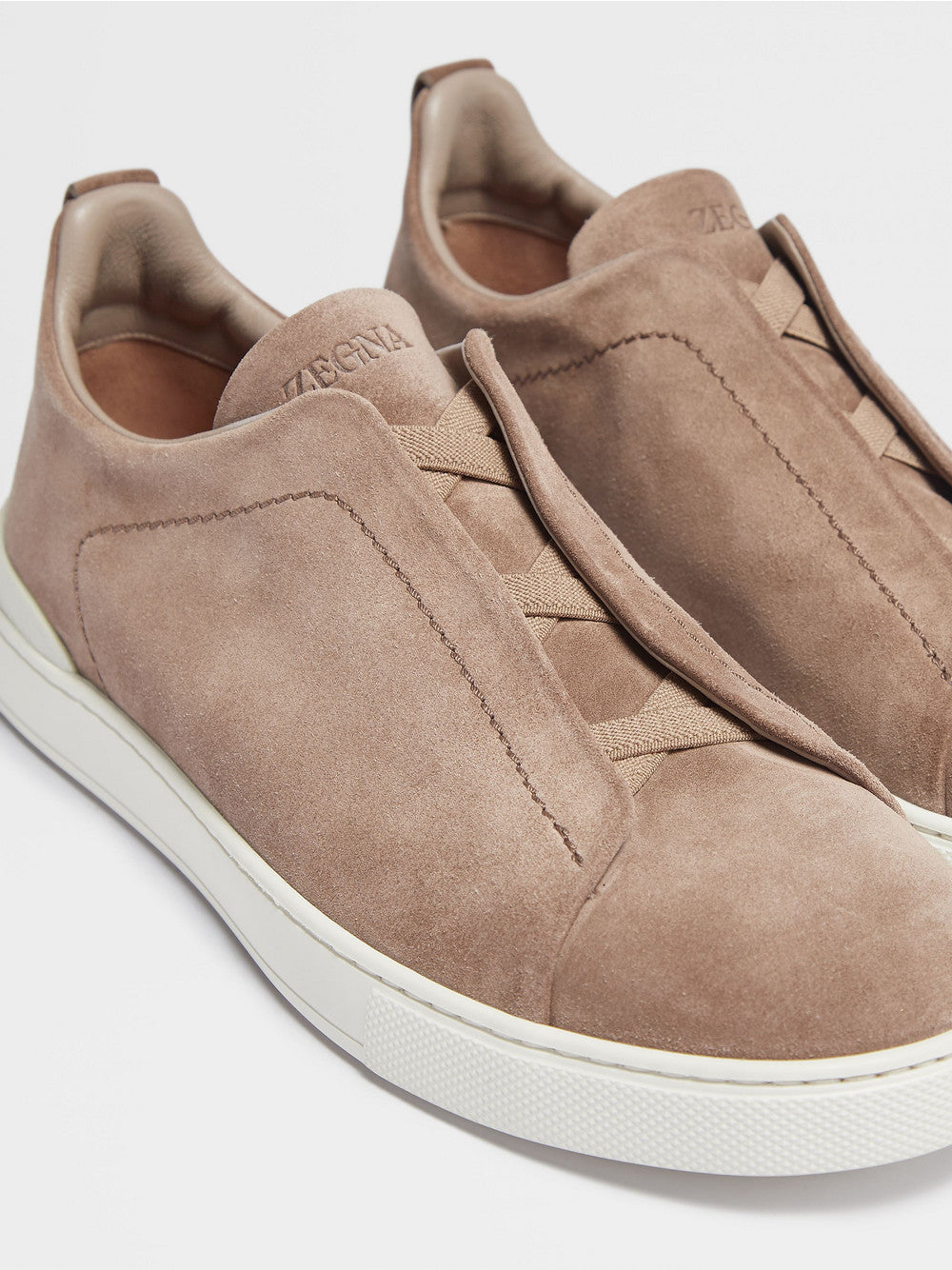 BEIGE SUEDE TRIPLE STITCH™ SNEAKERS