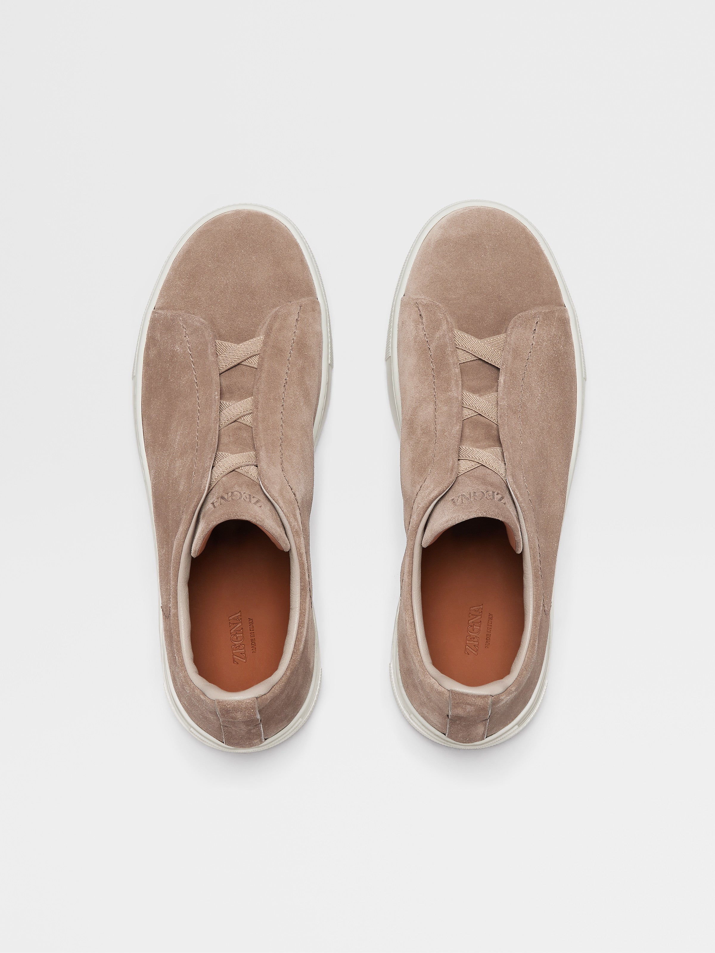 BEIGE SUEDE TRIPLE STITCH™ SNEAKERS