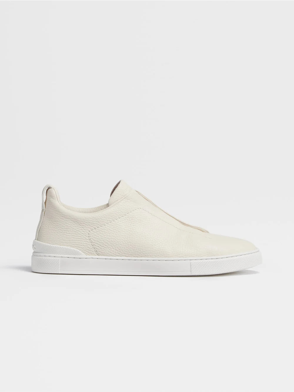 Off White Deerskin Triple Stitch Sneakers