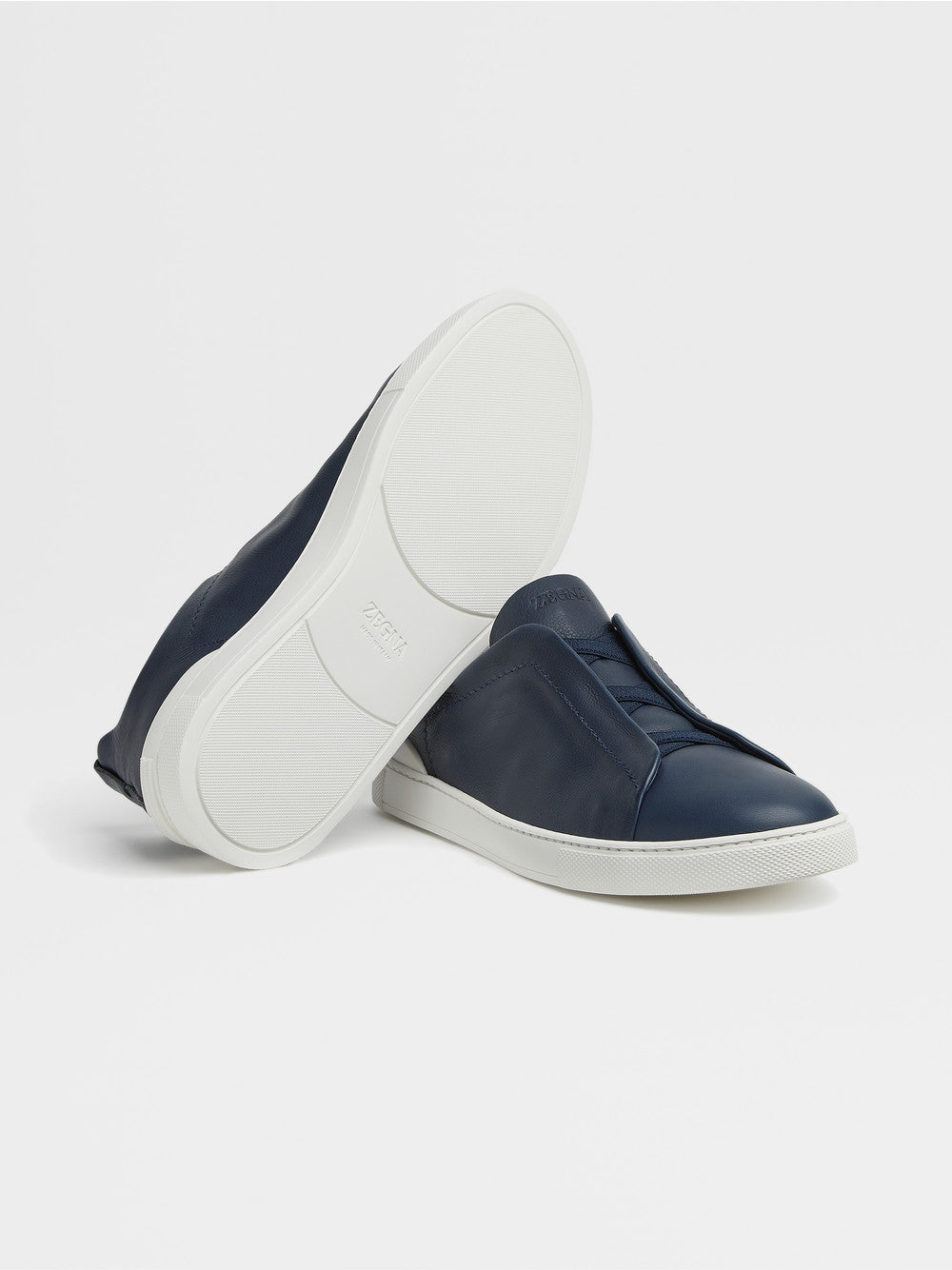 Blue Secondskin Triple Stitch Sneakers