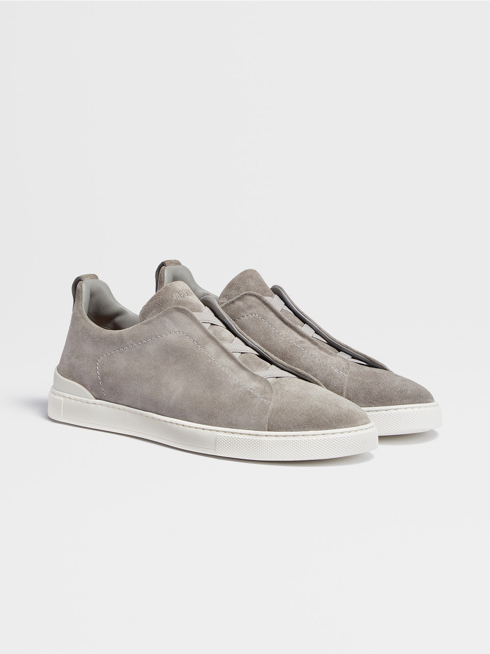 GREY MÉLANGE SUEDE TRIPLE STITCH™ SNEAKERS