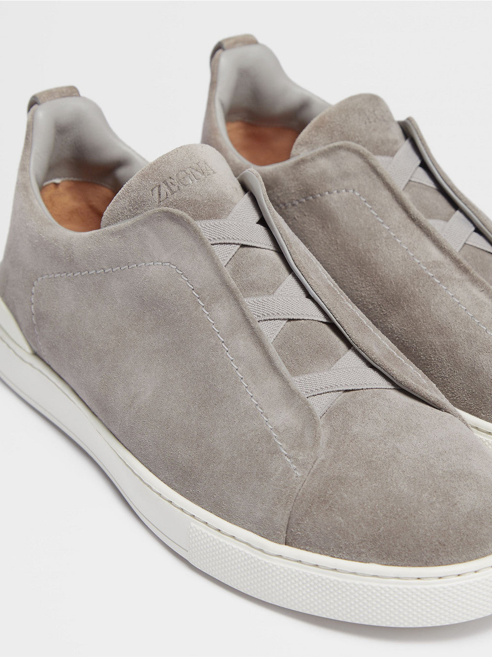 GREY MÉLANGE SUEDE TRIPLE STITCH™ SNEAKERS