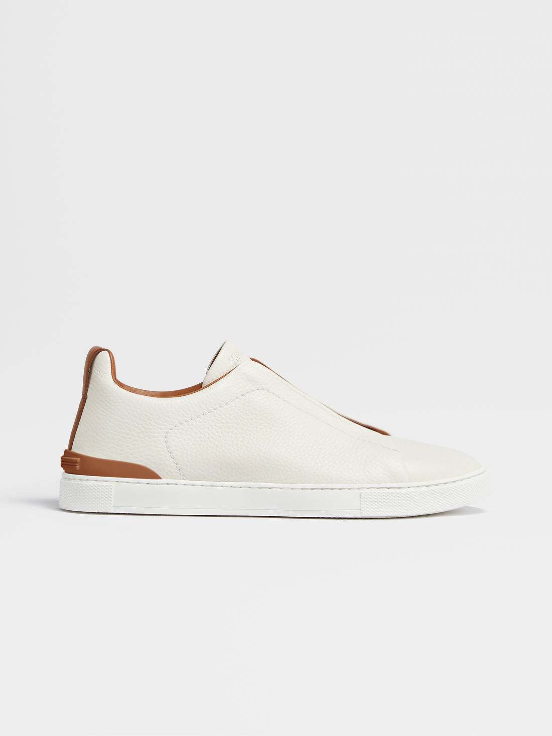 Off White Deerskin Triple Stitch Sneakers