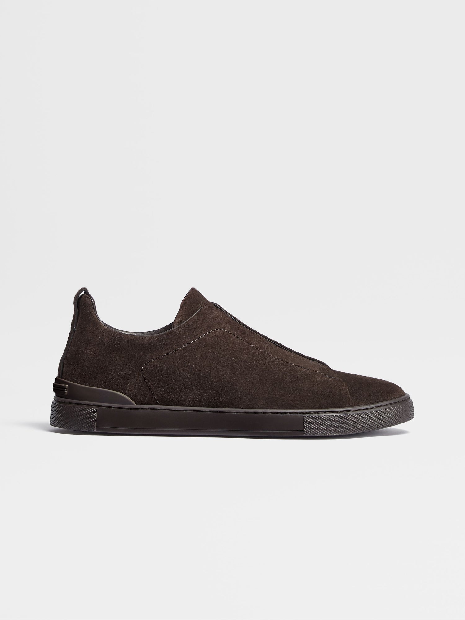 DARK BROWN SUEDE TRIPLE STITCH™ SNEAKERS