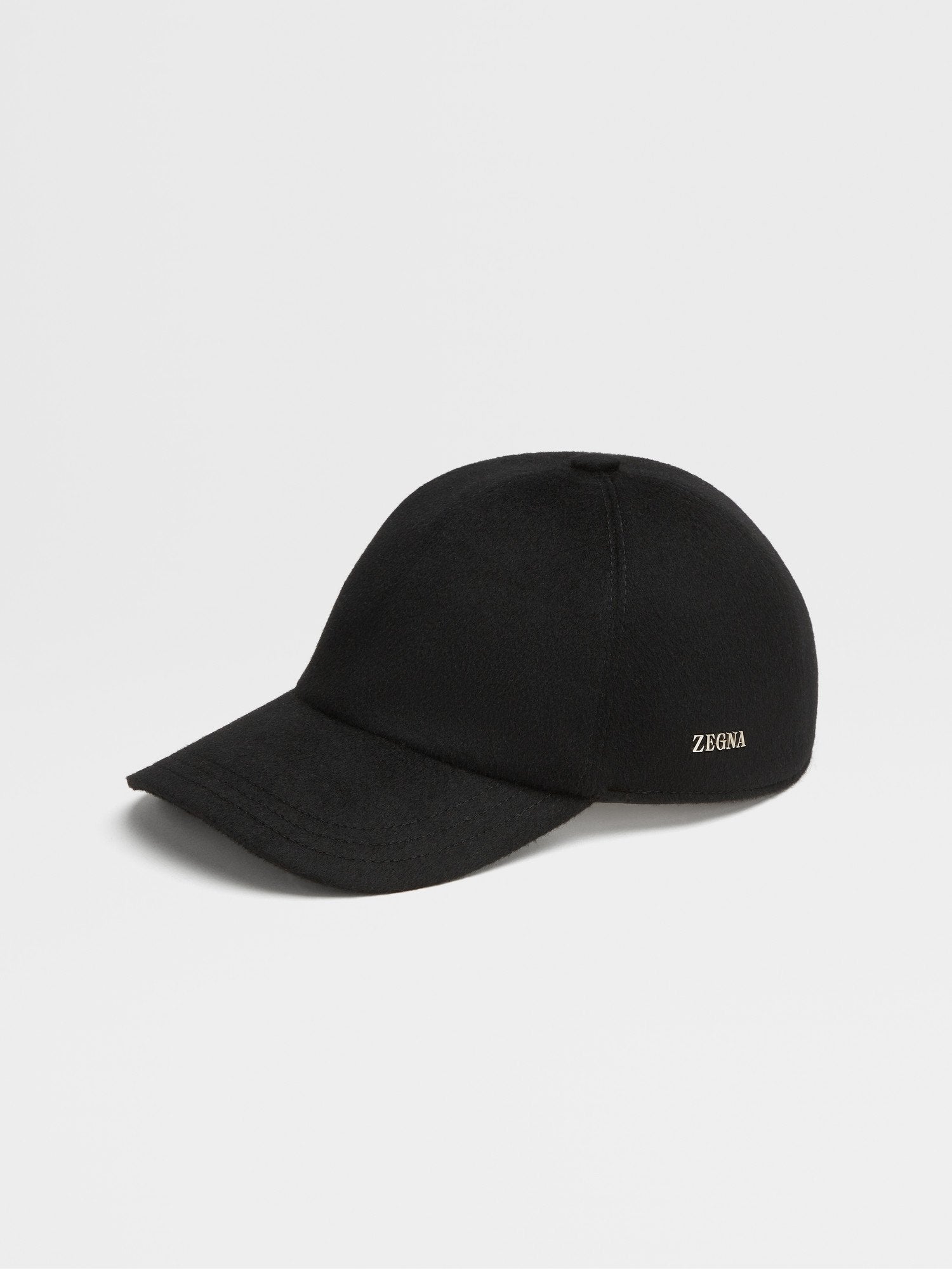 BLACK OASI CASHMERE BASEBALL CAP