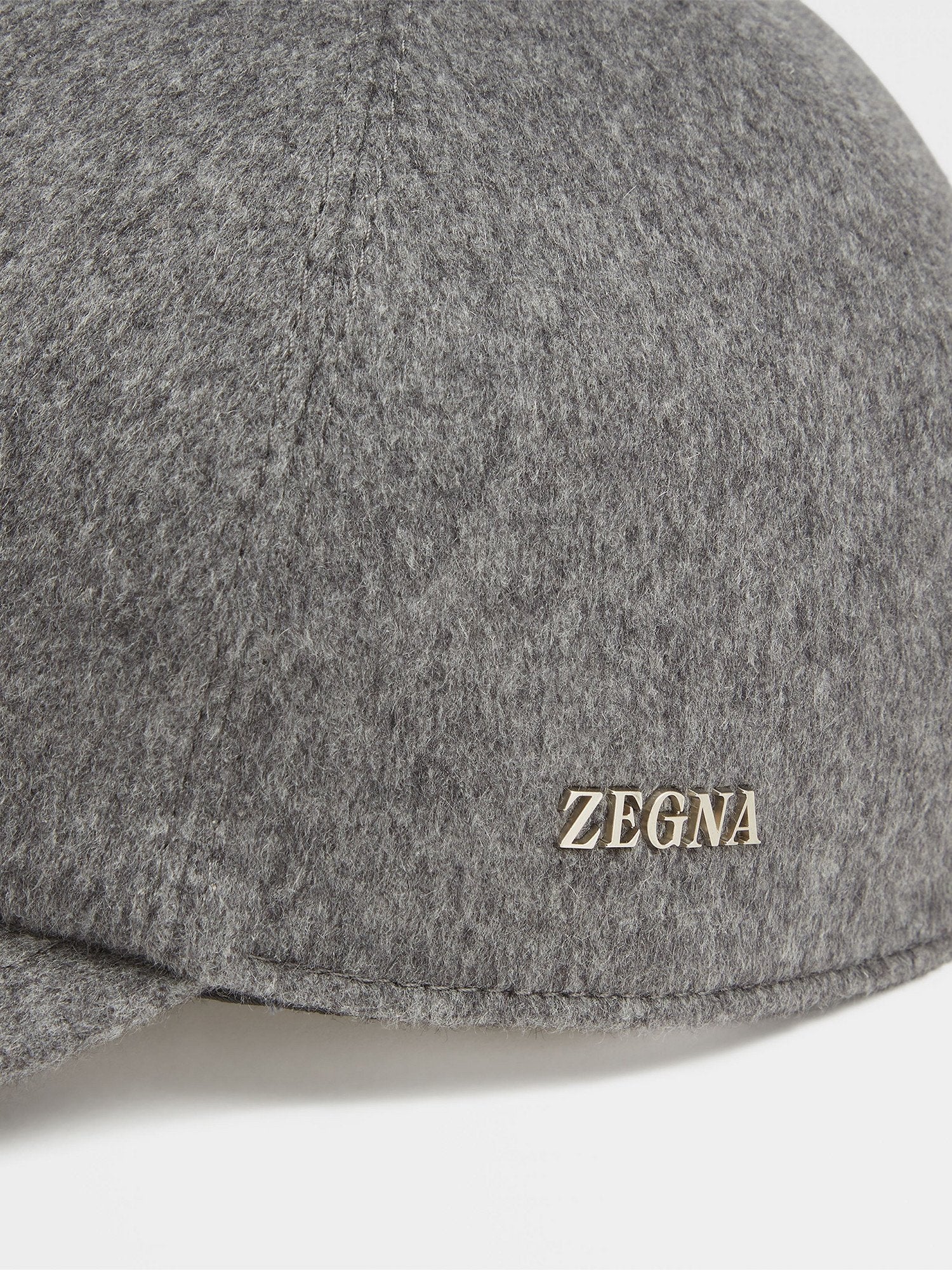 DARK GREY OASI CASHMERE BASEBALL CAP