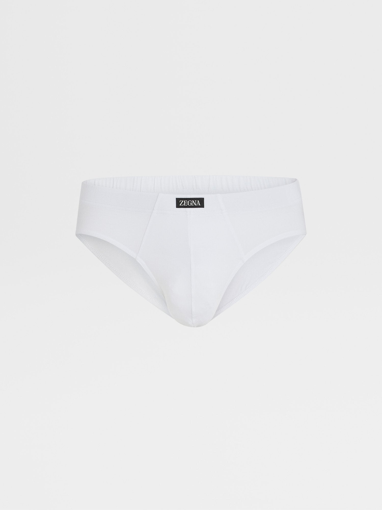 WHITE STRETCH MODAL BRIEFS