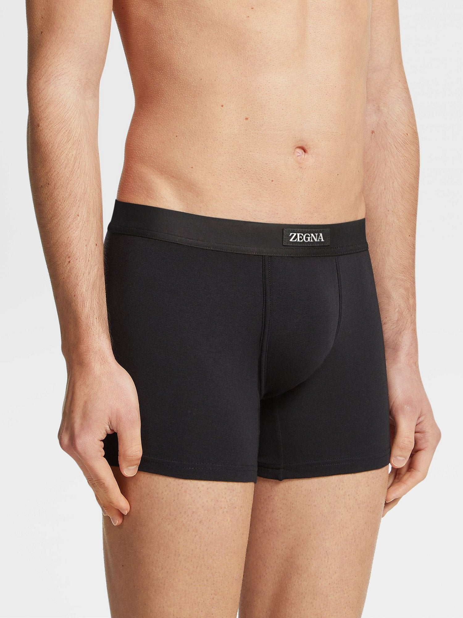 BLACK STRETCH MODAL BOXERS