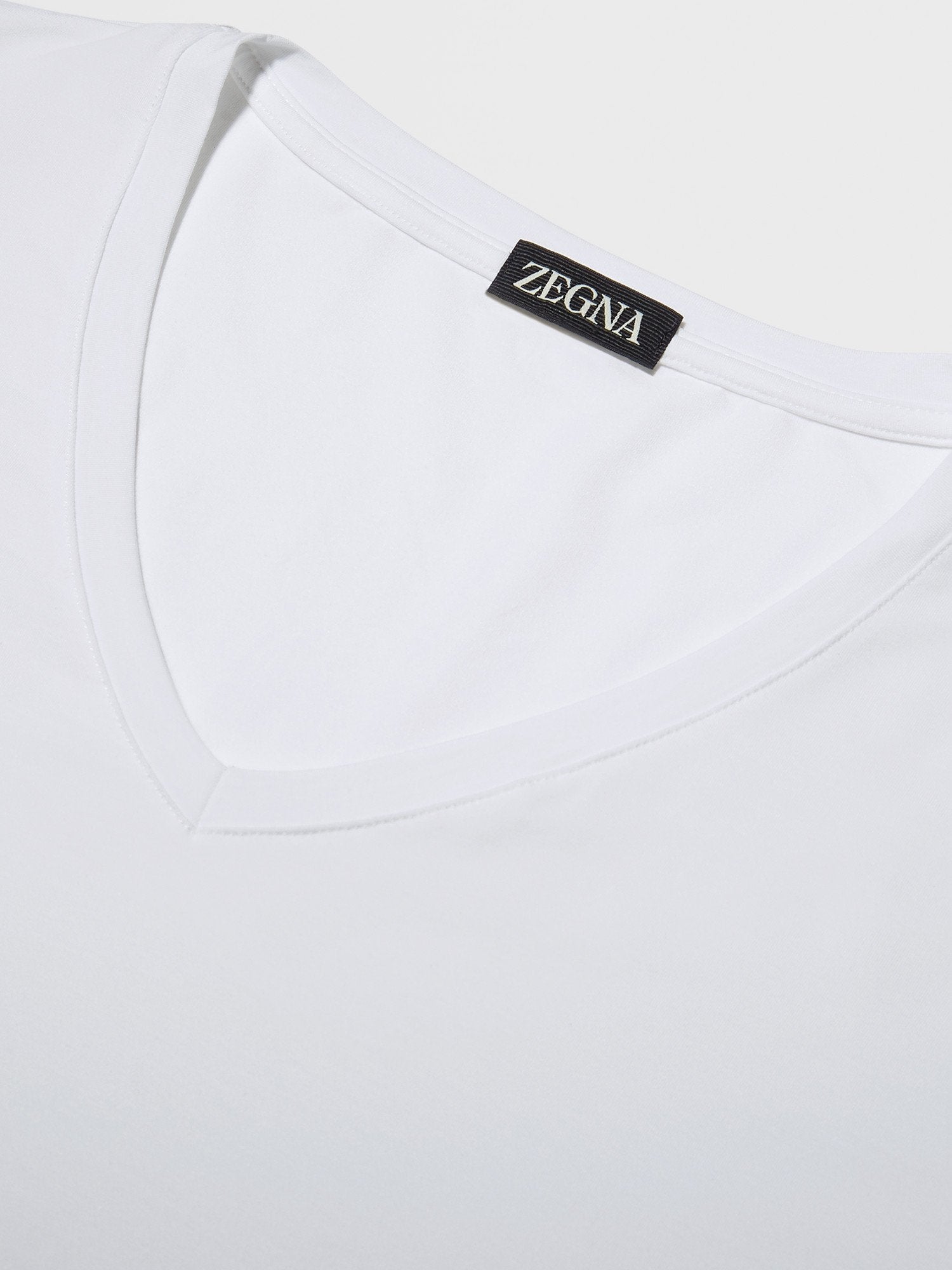 WHITE STRETCH MODAL T-SHIRT