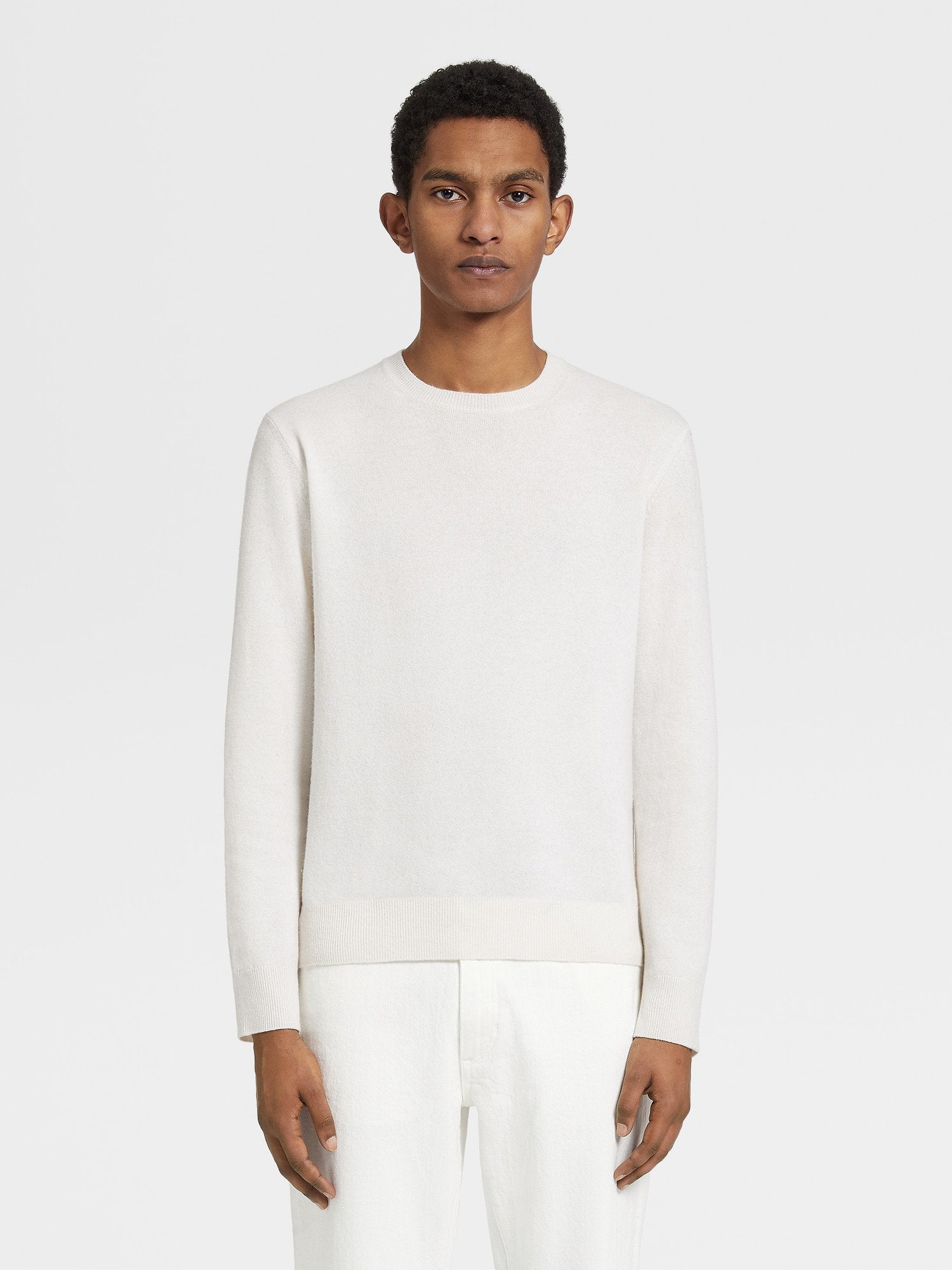 White Oasi Cashmere Crewneck