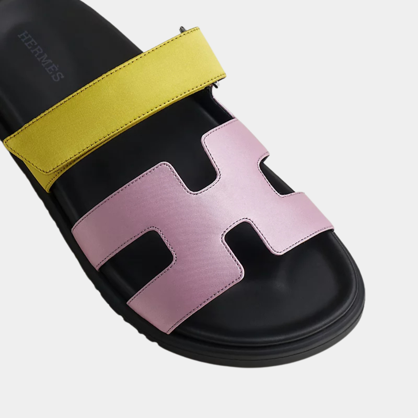 Chypre Sandal -  Violet Pétale / Vert Lime