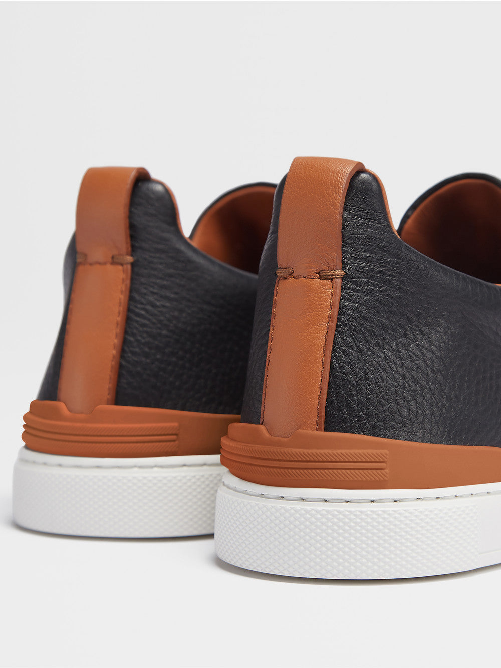 BLACK DEERSKIN TRIPLE STITCH™ SNEAKERS