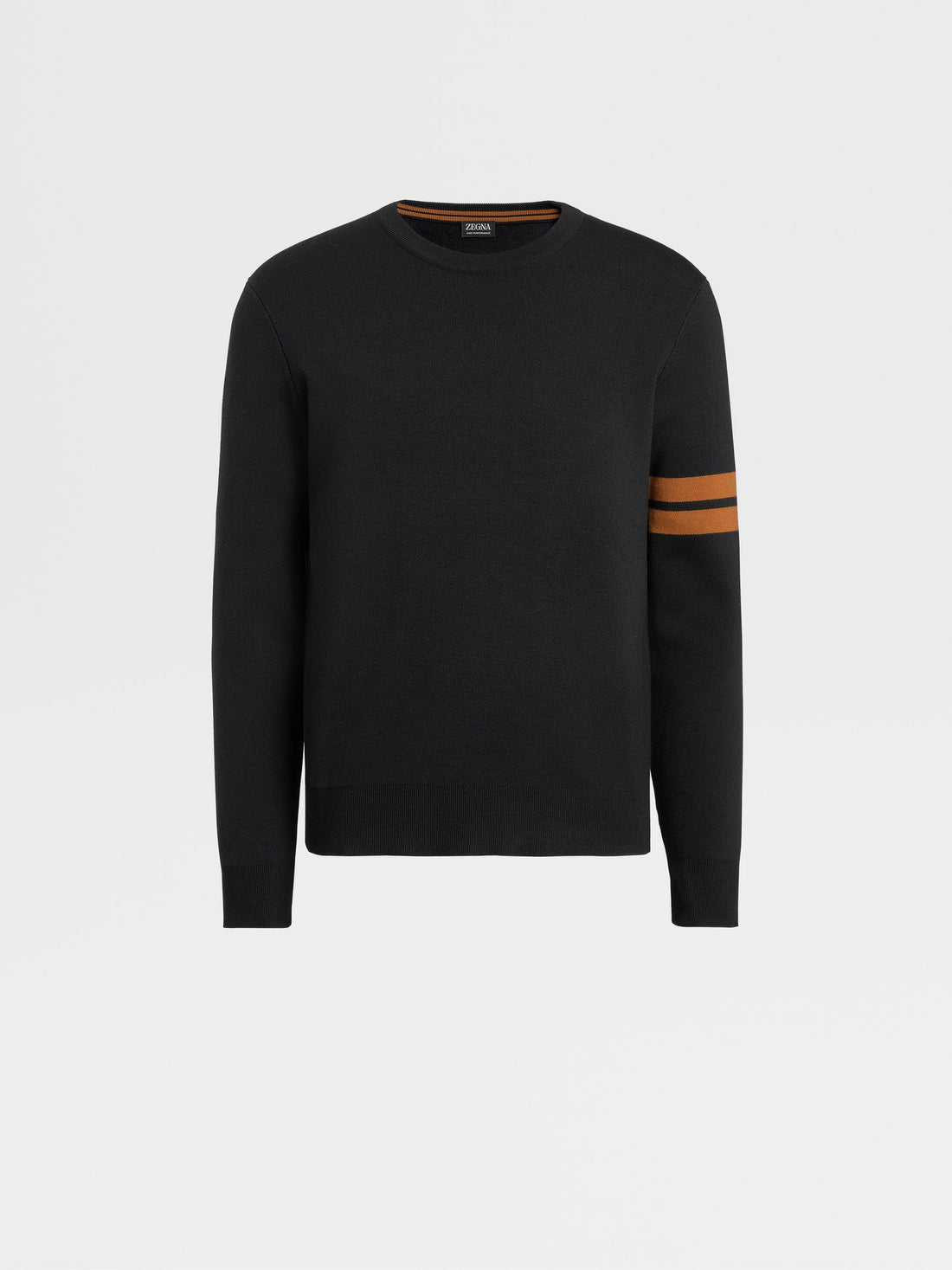 Black High Performance Wool Crewneck