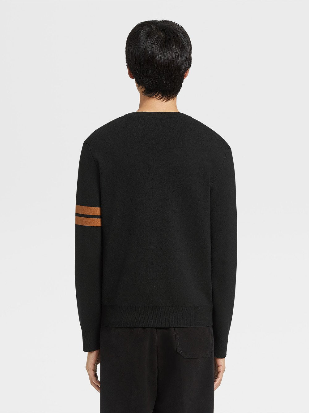 Black High Performance Wool Crewneck