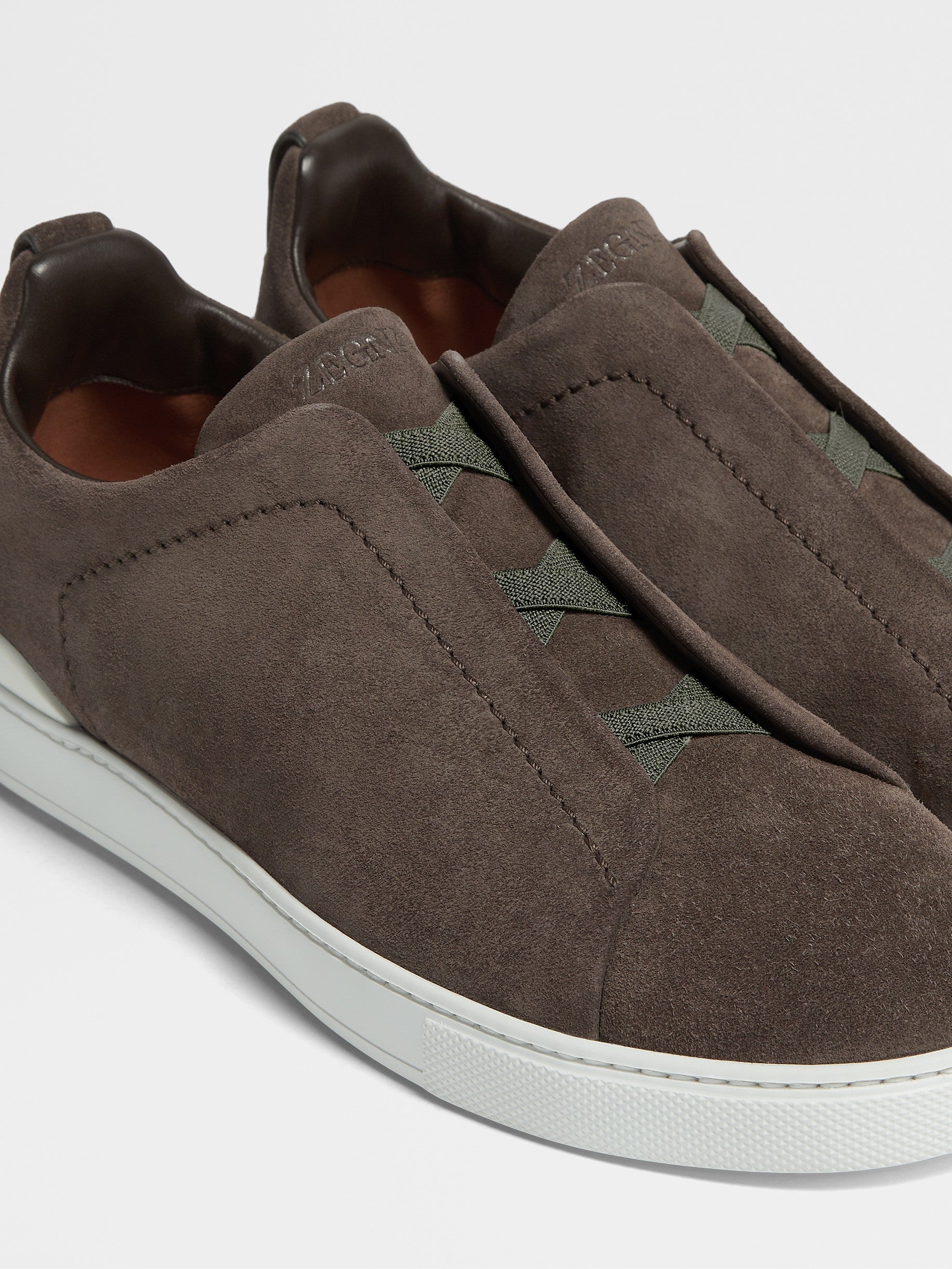 DARK GREY SUEDE TRIPLE STITCH™ SNEAKERS