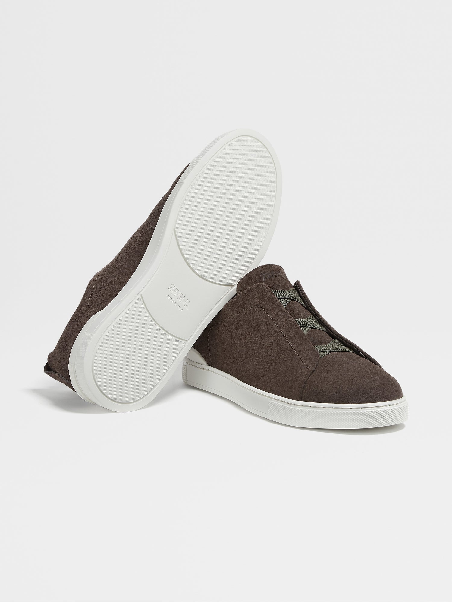 DARK GREY SUEDE TRIPLE STITCH™ SNEAKERS