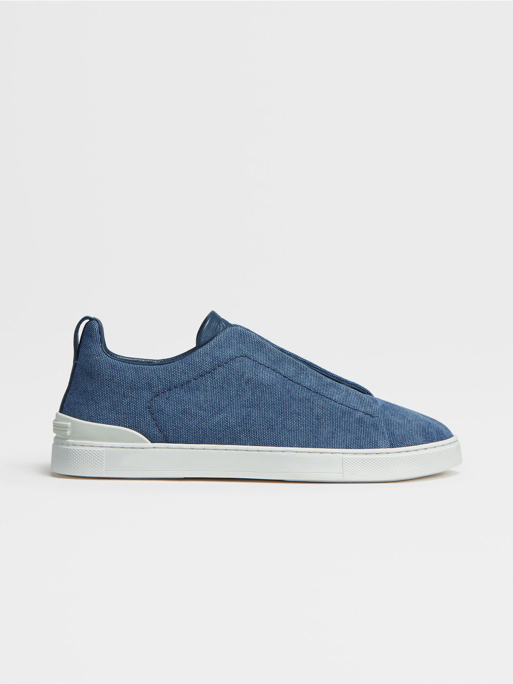 Blue Canvas Triple Stitch Sneakers