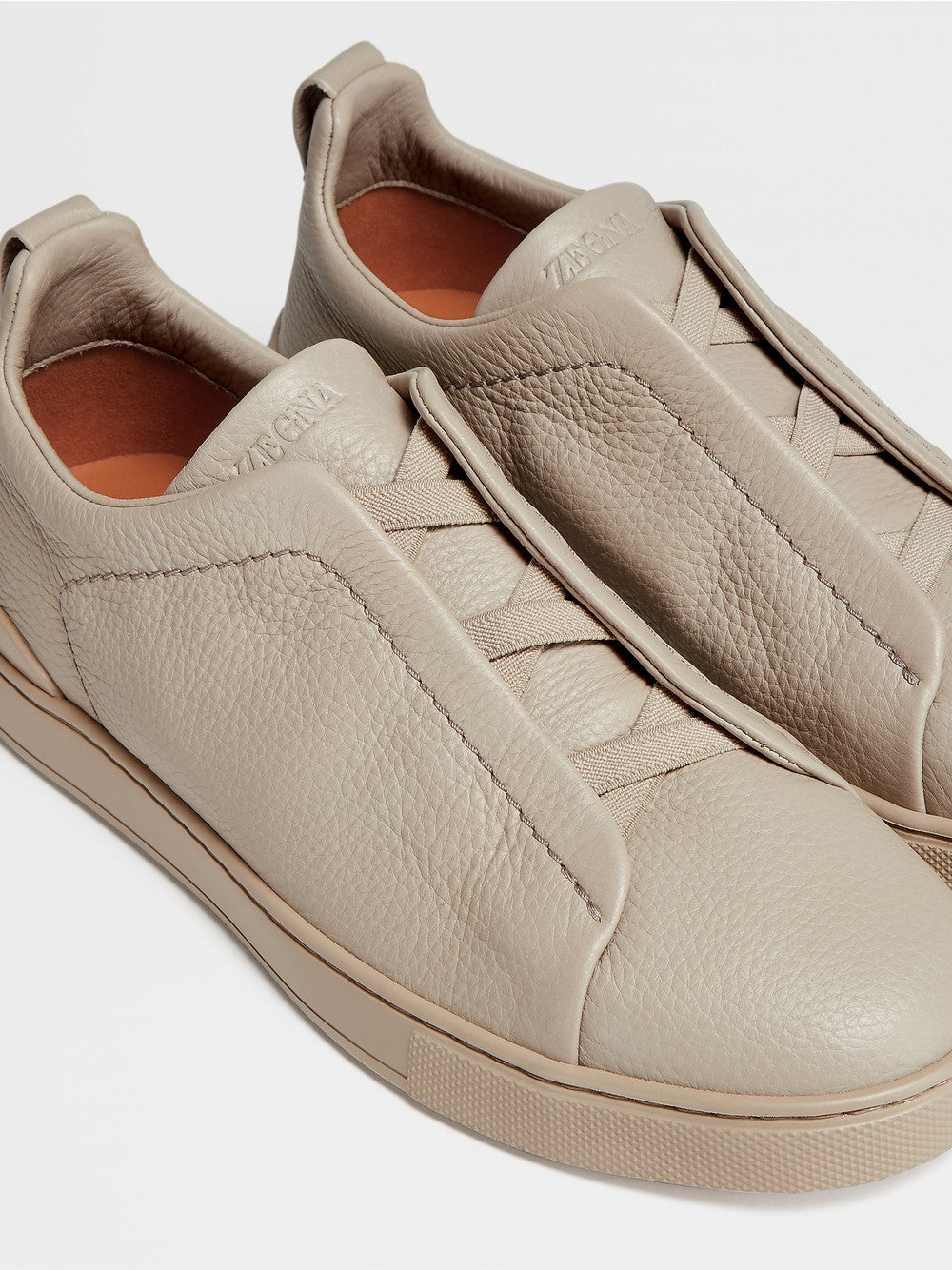 BEIGE DEERSKIN TRIPLE STITCH™ SNEAKERS