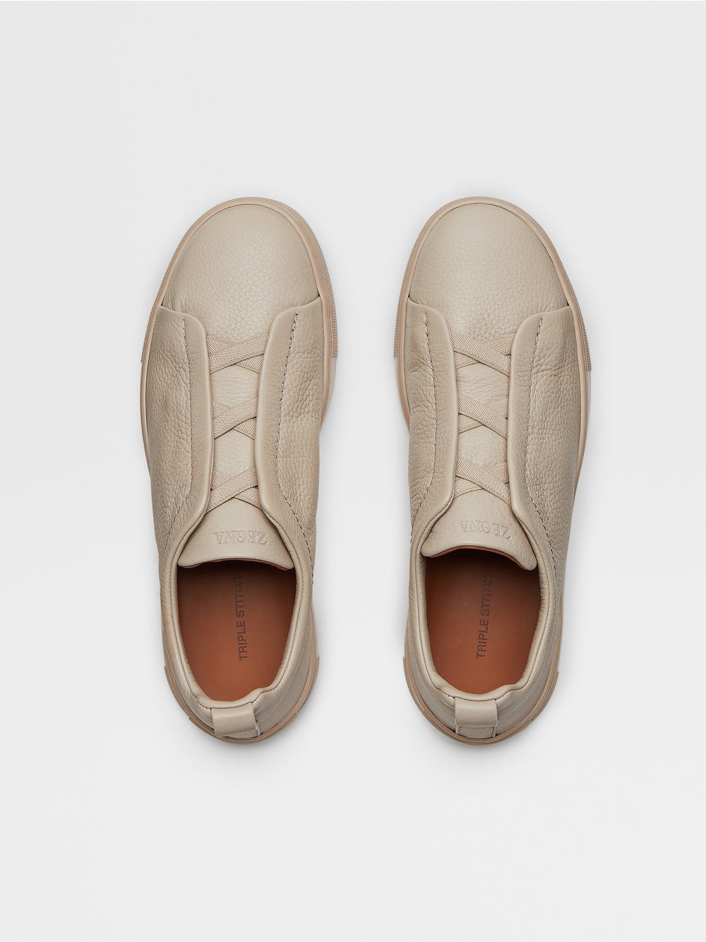 BEIGE DEERSKIN TRIPLE STITCH™ SNEAKERS