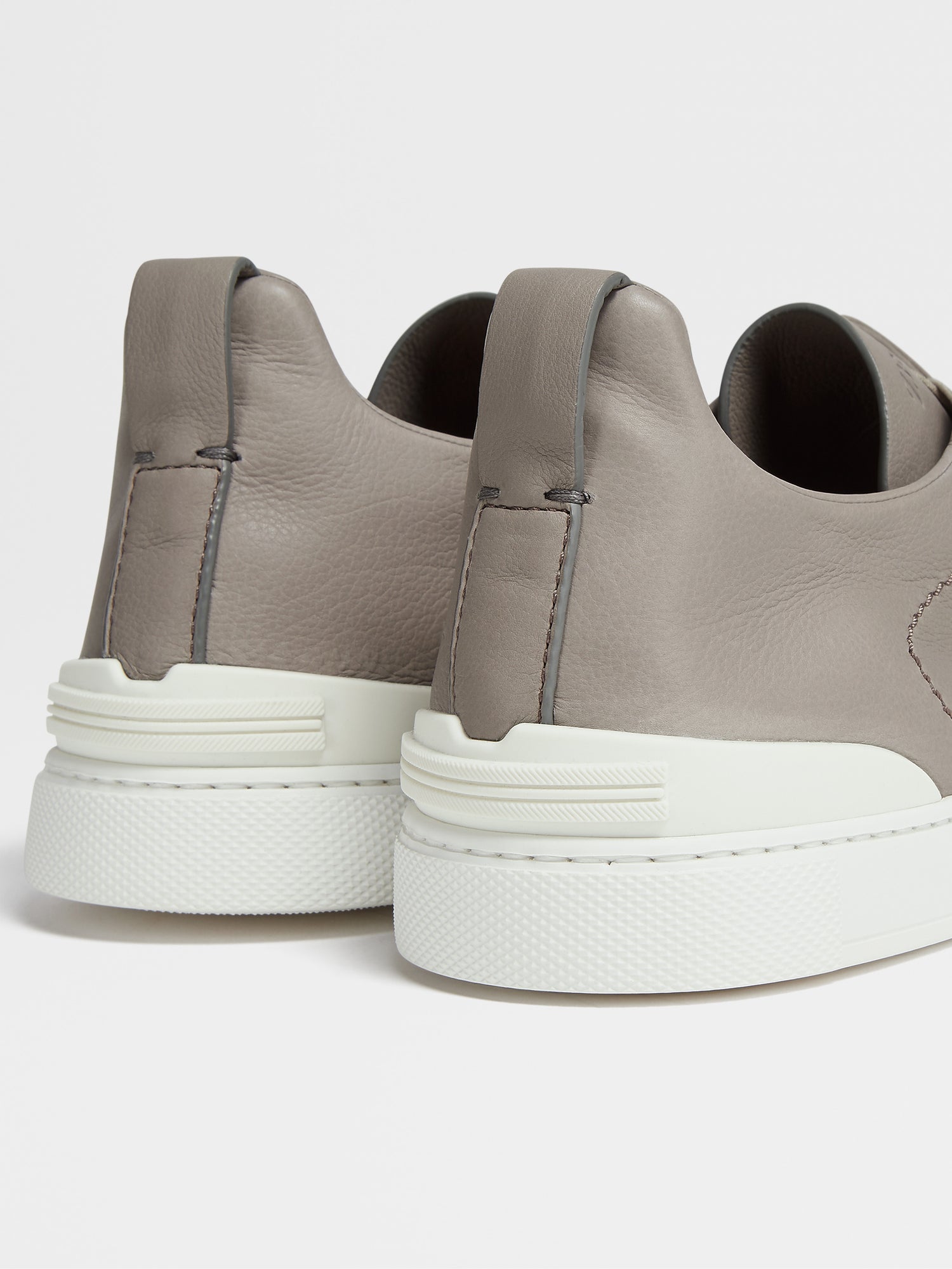 Light Grey Secondskin Triple Stitch Sneakers