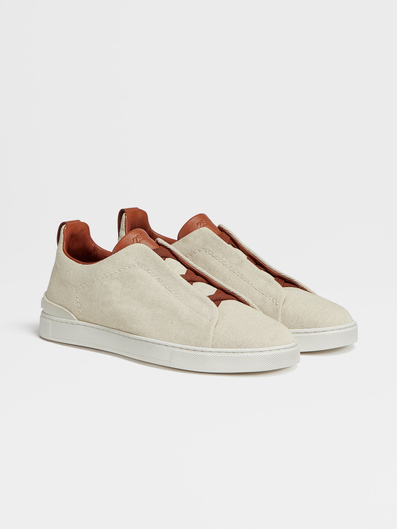 LIGHT BEIGE CANVAS TRIPLE STITCH™ SNEAKERS