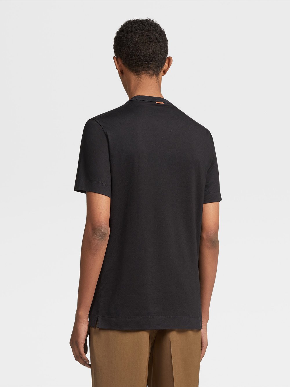 BLACK COTTON T-SHIRT