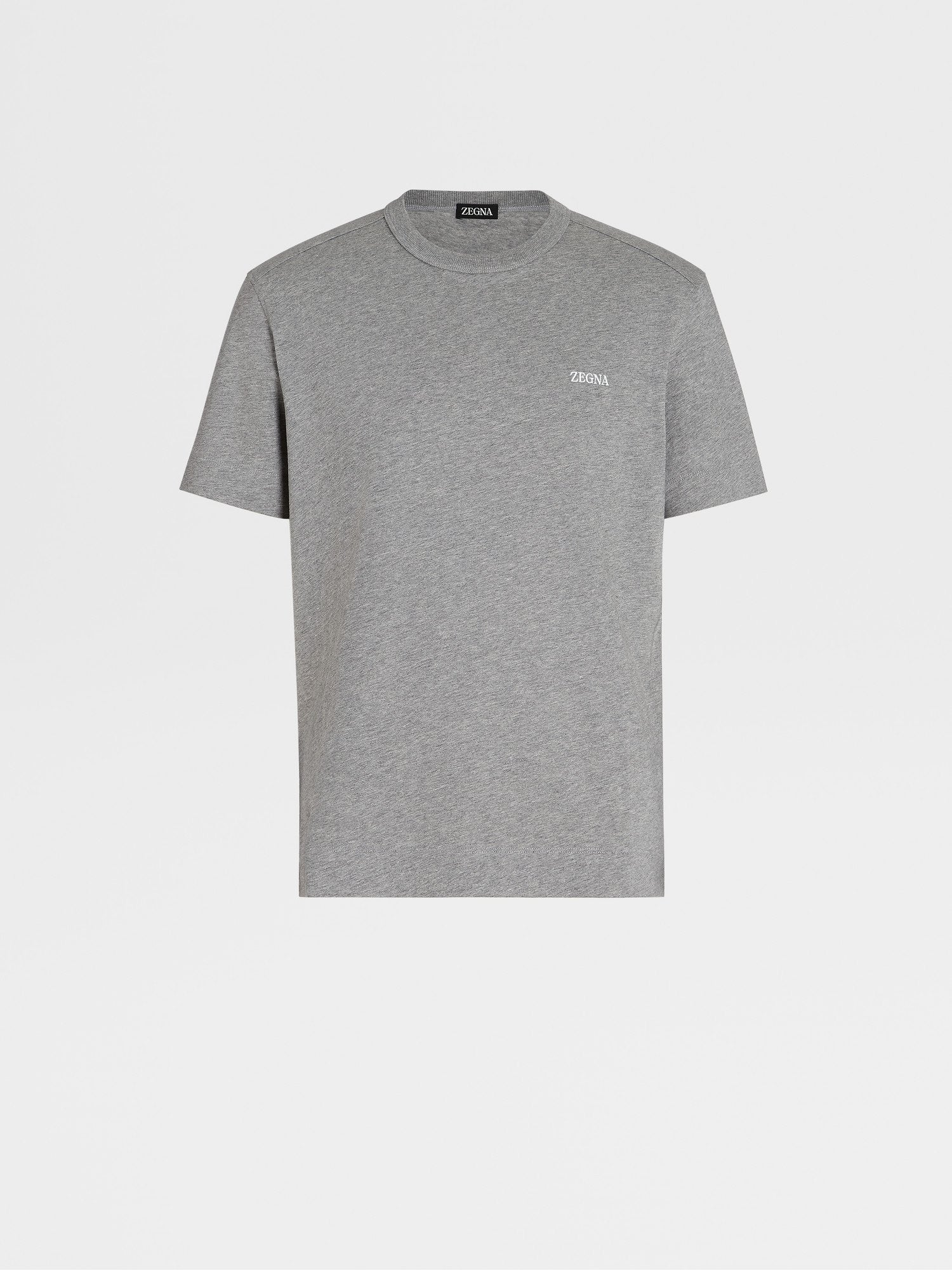 GREY MÉLANGE COTTON T-SHIRT