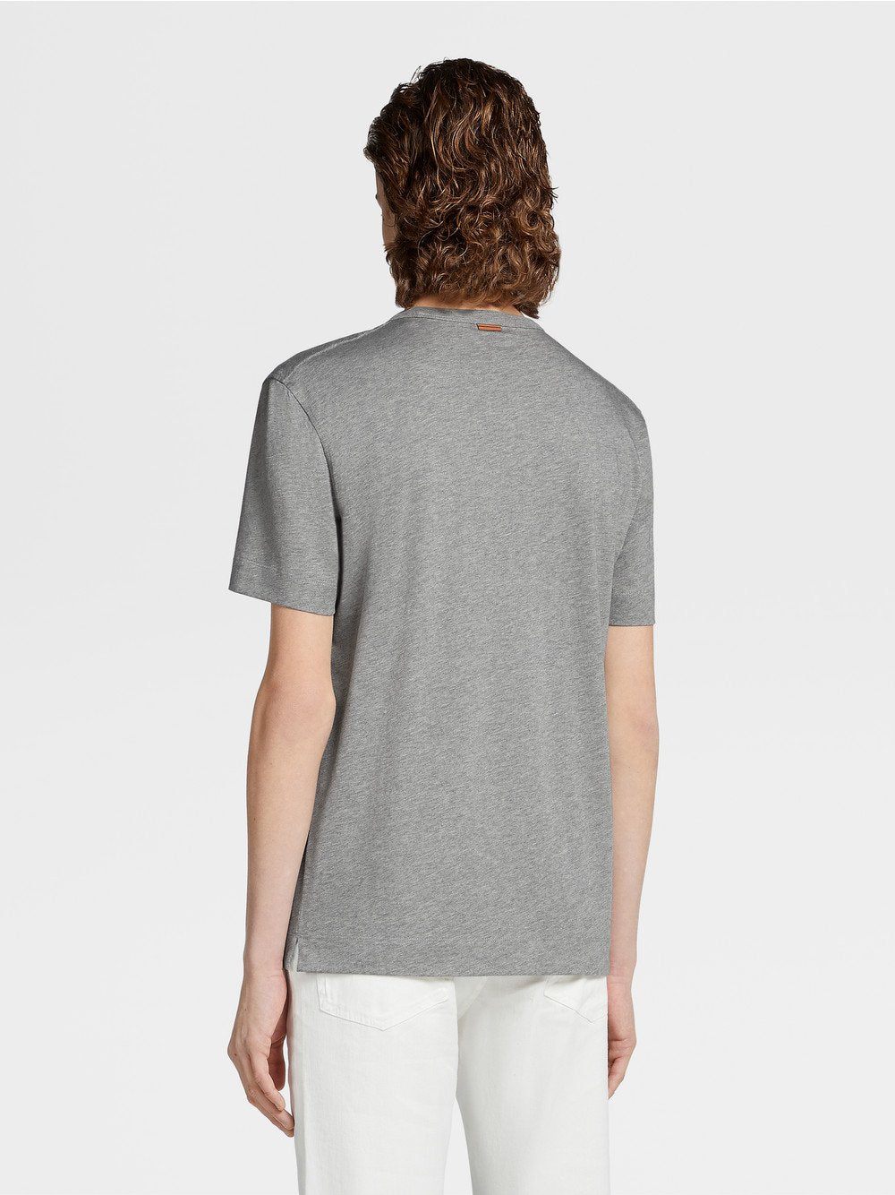 GREY MÉLANGE COTTON T-SHIRT