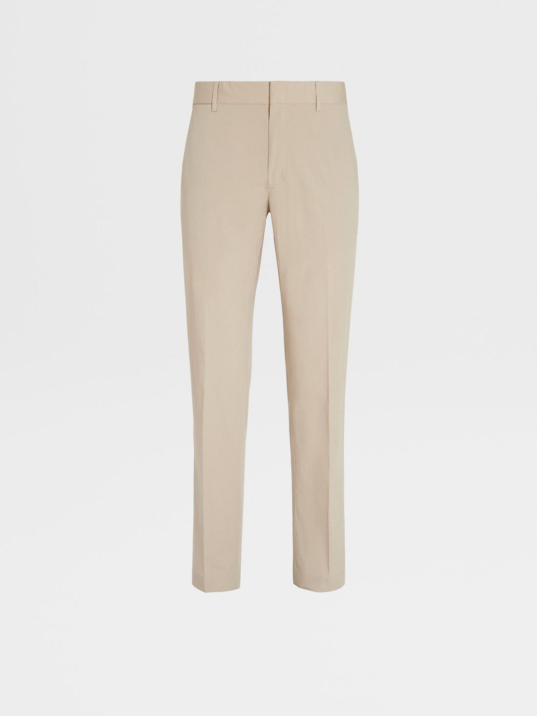 BEIGE TELA VELA STRETCH COTTON PANTS