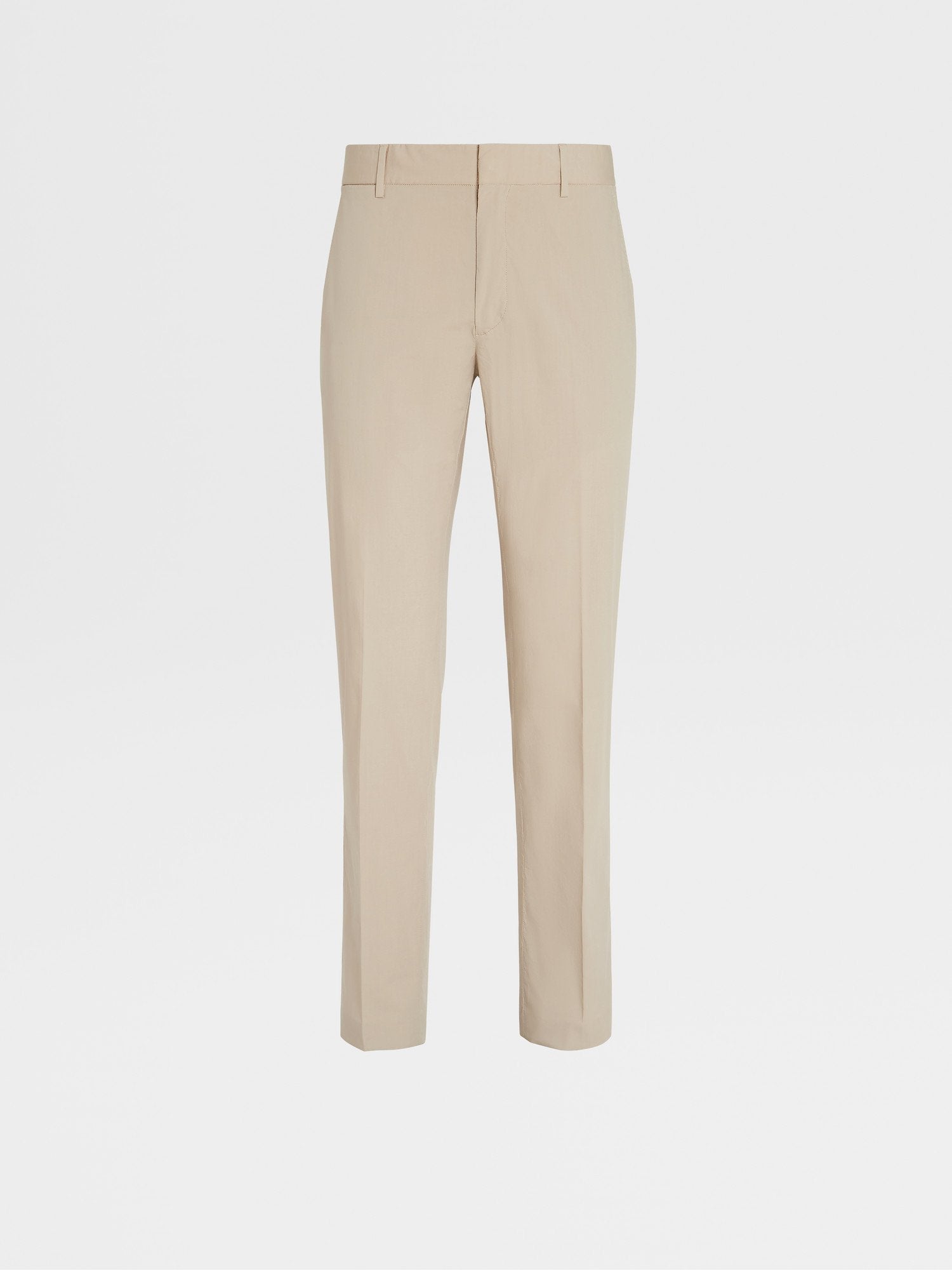 BEIGE TELA VELA STRETCH COTTON PANTS