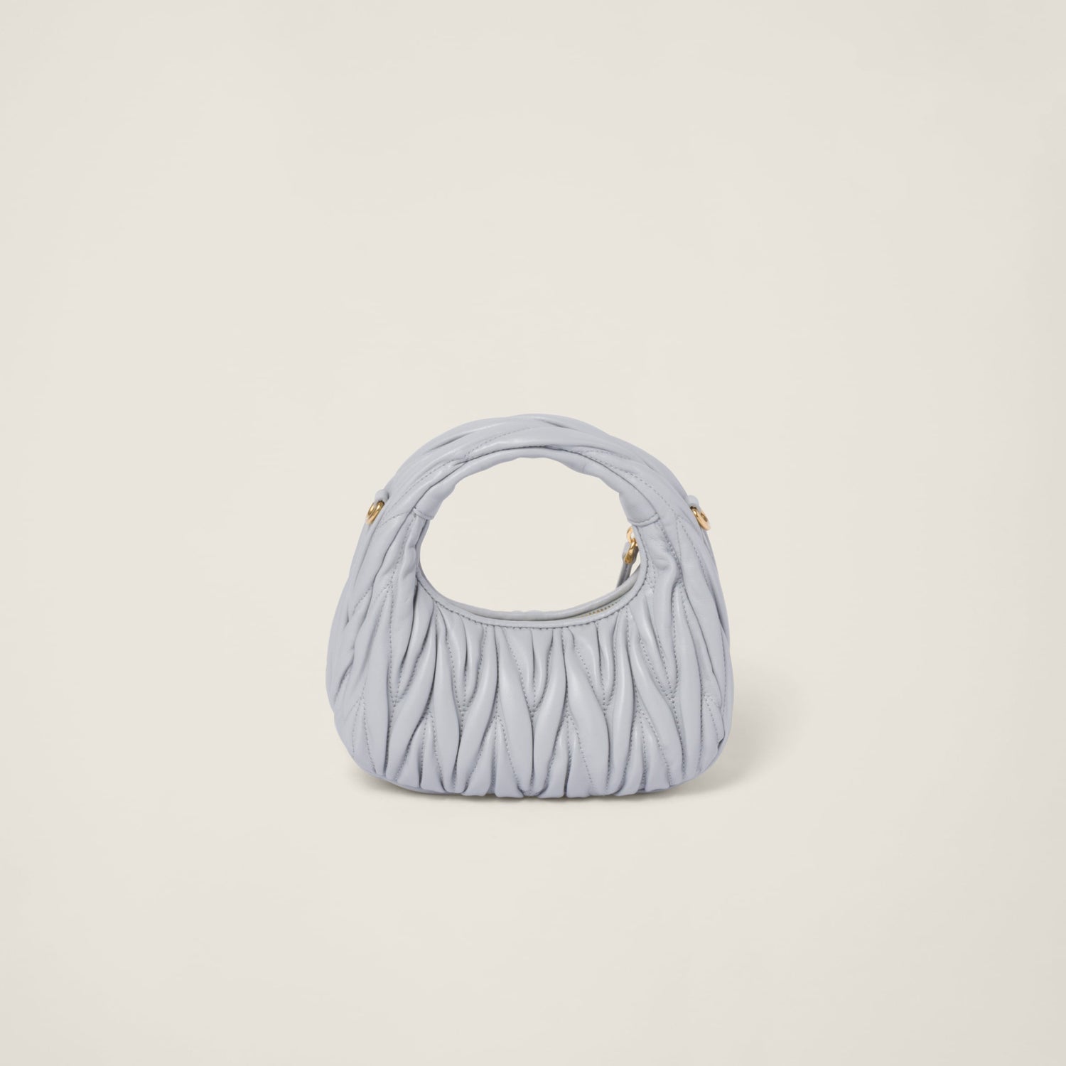 Wander matelassé nappa leather hobo mini-bag