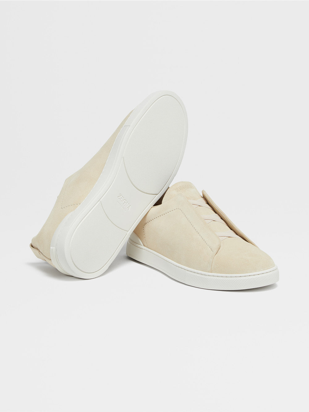 LIGHT CREAM SUEDE TRIPLE STITCH™ SNEAKERS