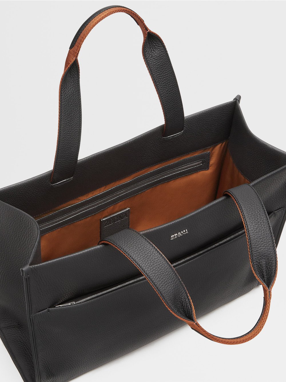 BLACK DEERSKIN TOTE BAG