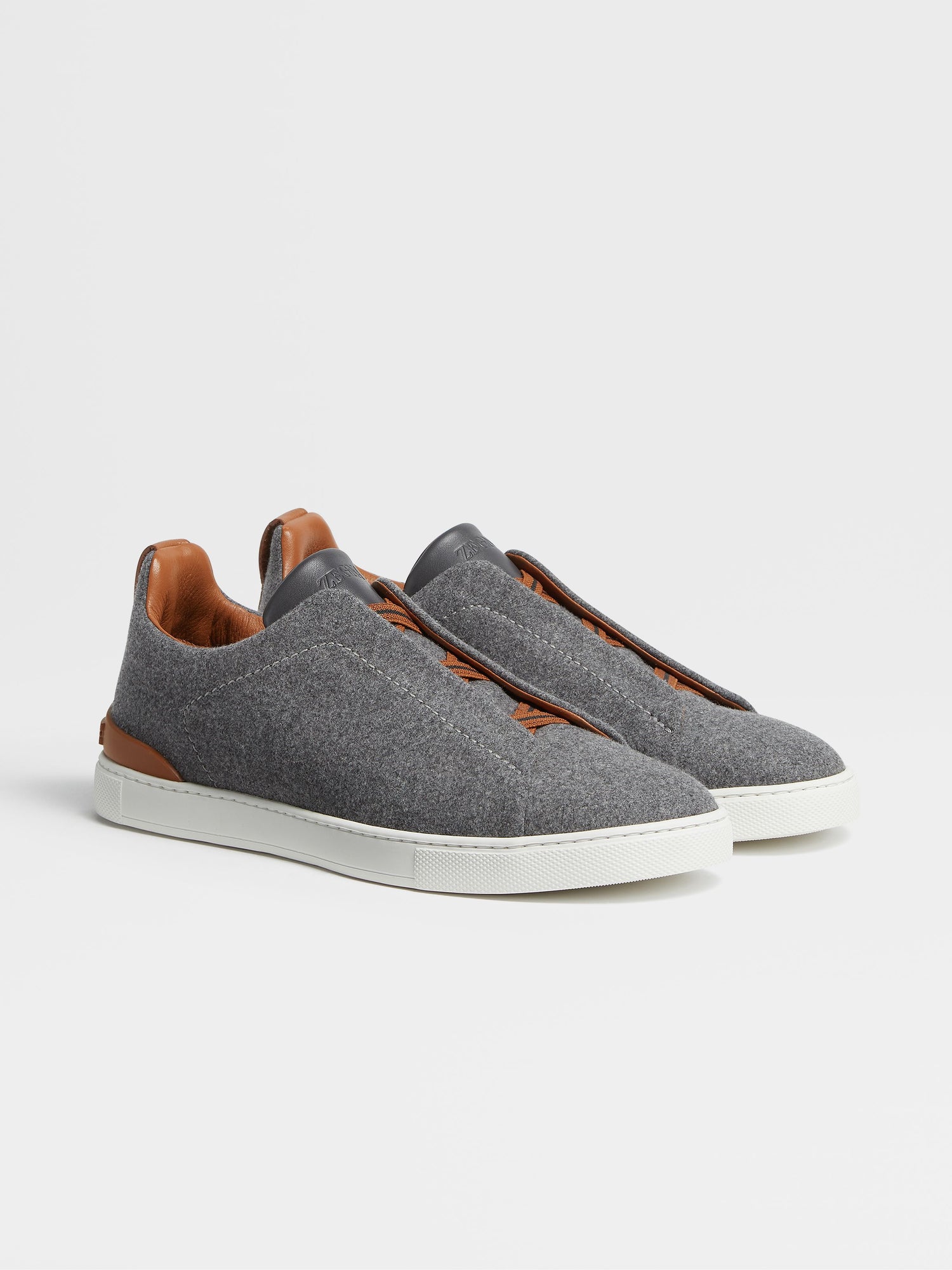 Grey Melange 14MILMIL14 Triple Stitch Sneakers