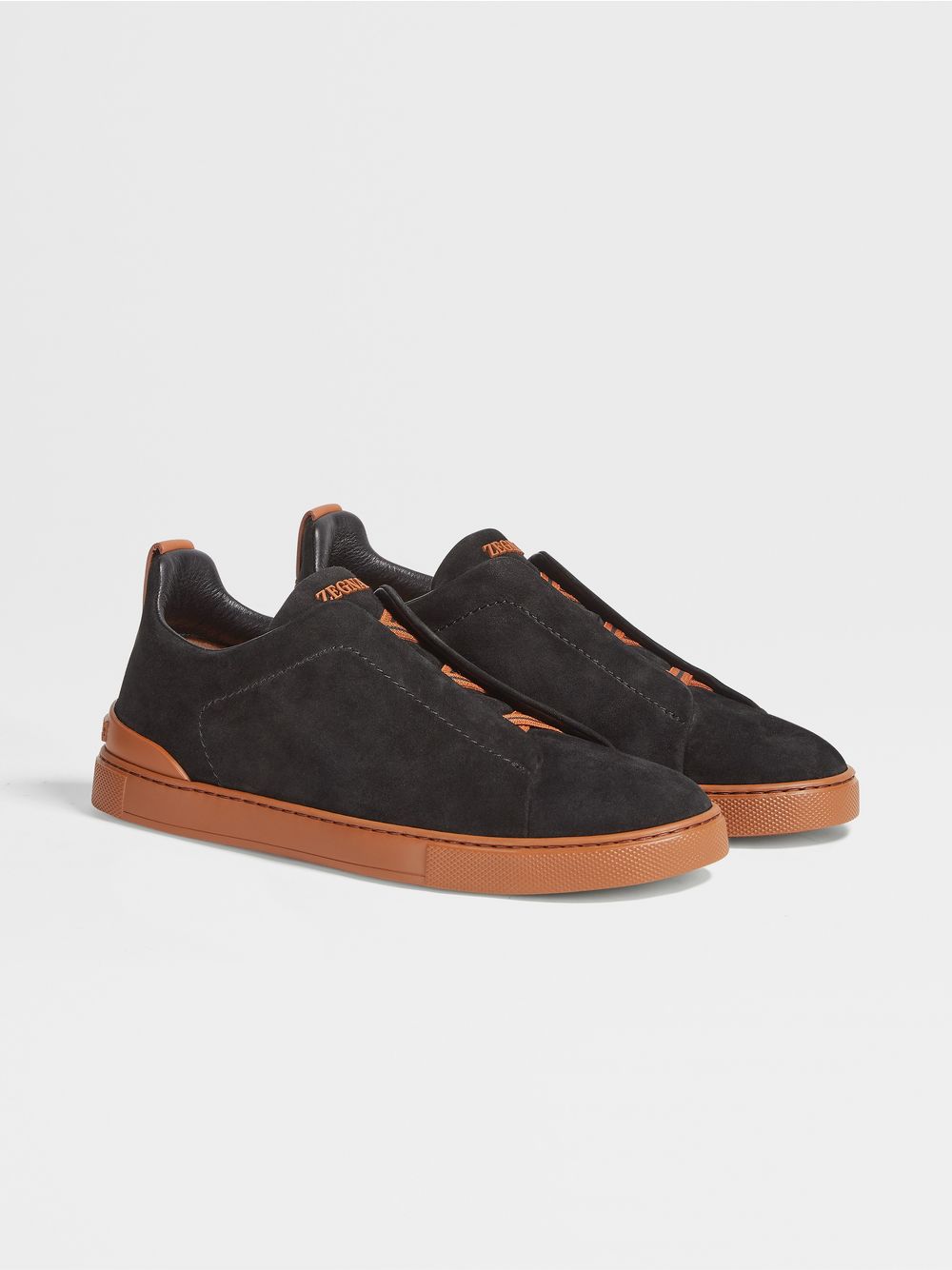 BLACK SUEDE TRIPLE STITCH™ SNEAKERS