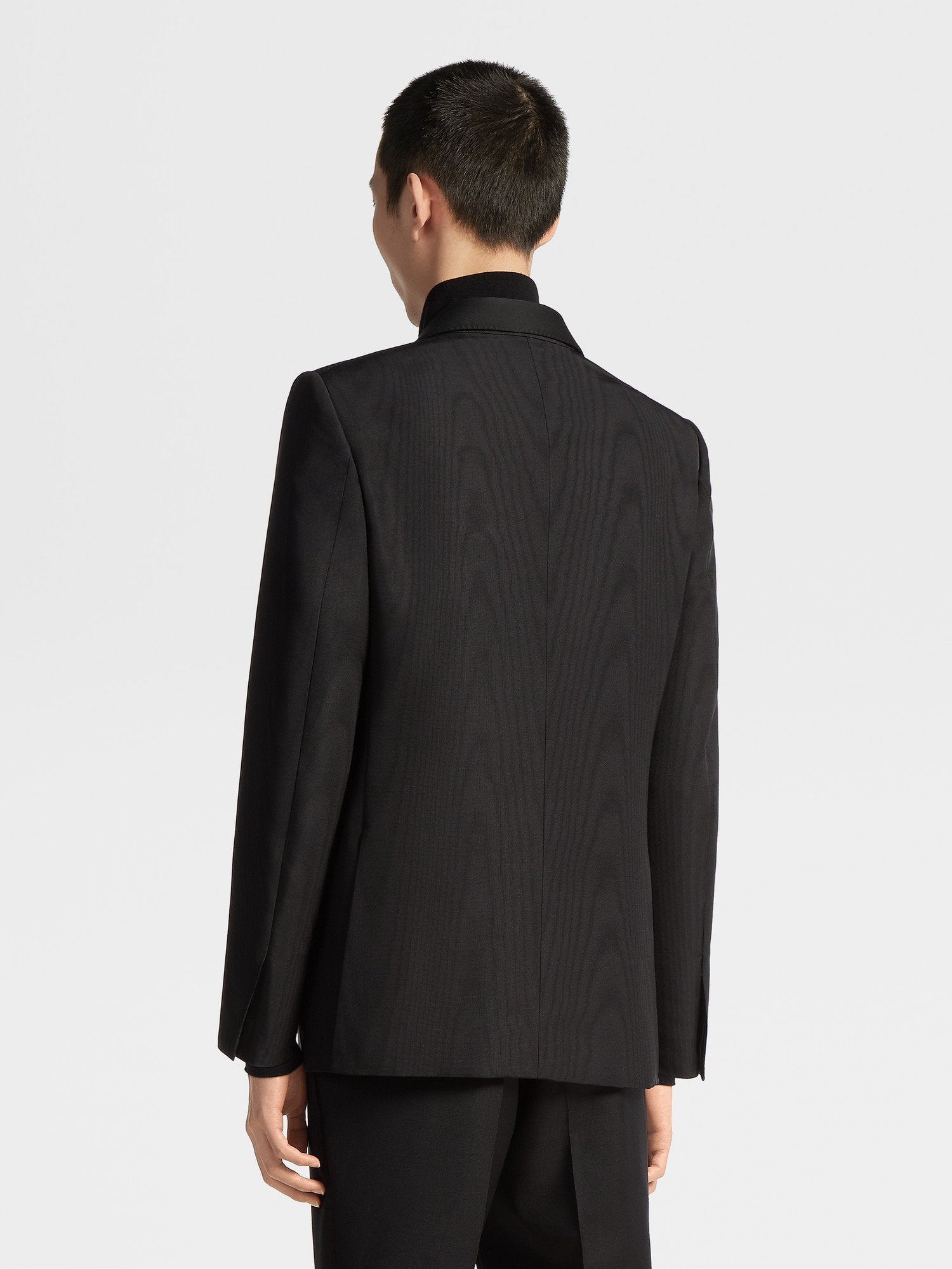 BLACK SILK EVENING JACKET