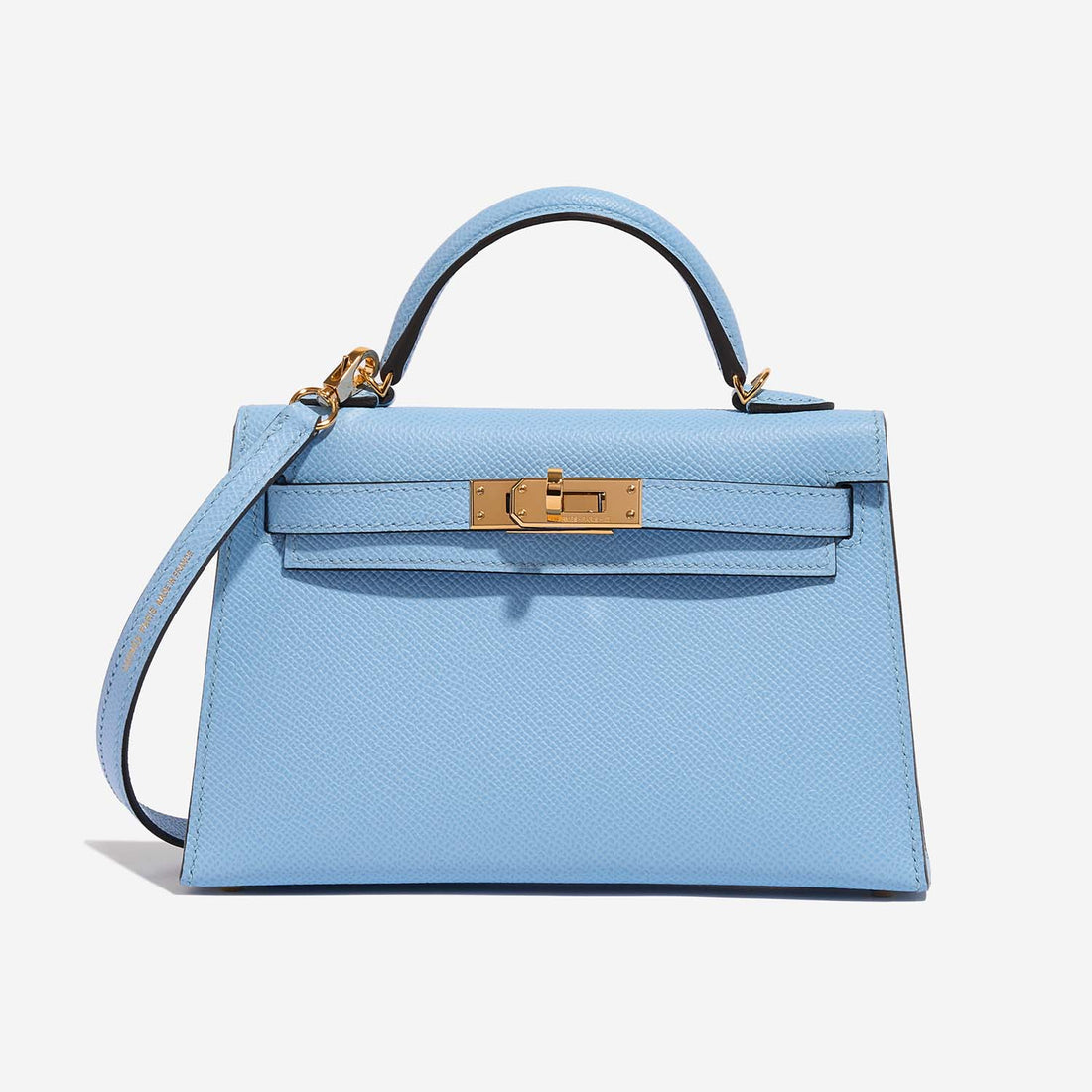 Kelly Mini Epsom Blue Celeste