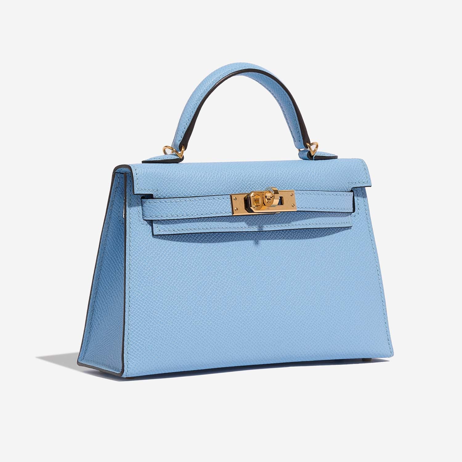Kelly Mini Epsom Blue Celeste