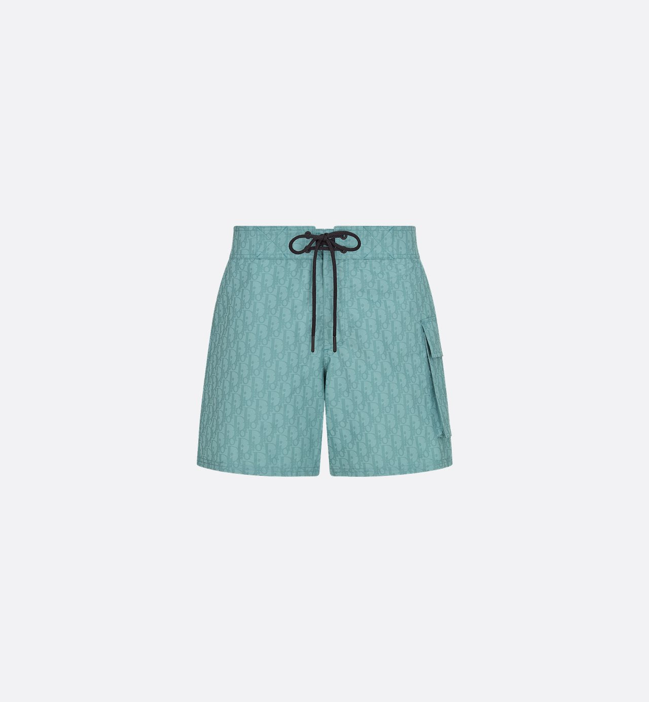 Oblique Swim Shorts Sea Green Technical Fabric