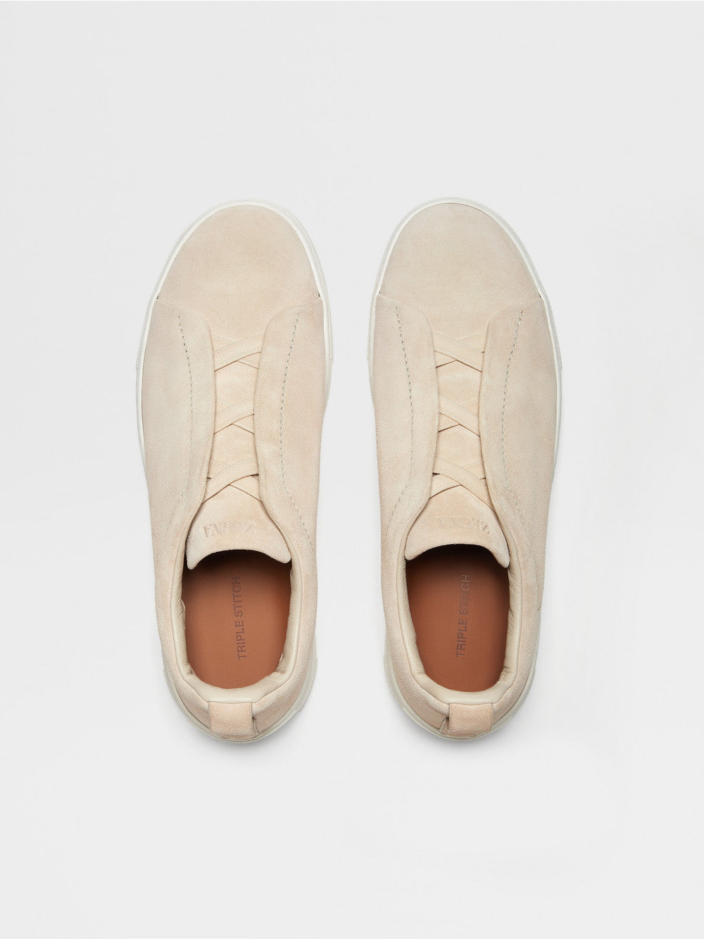 LIGHT BEIGE SUEDE TRIPLE STITCH™ SNEAKERS